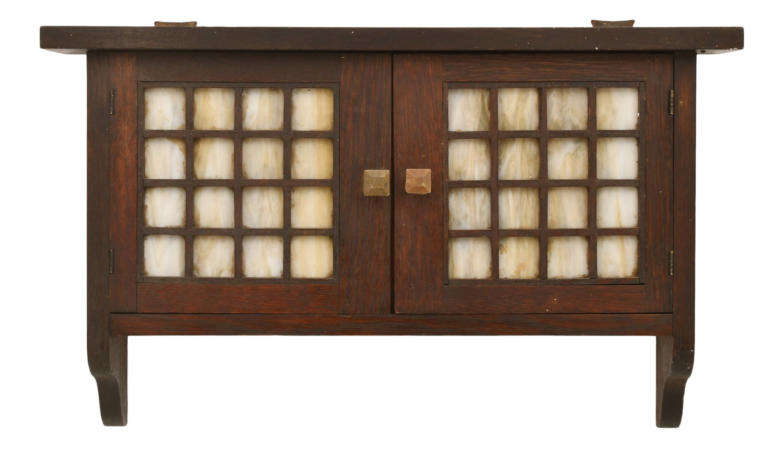 American Mission Oak & Glass Wall Cabinet (1 of 7)