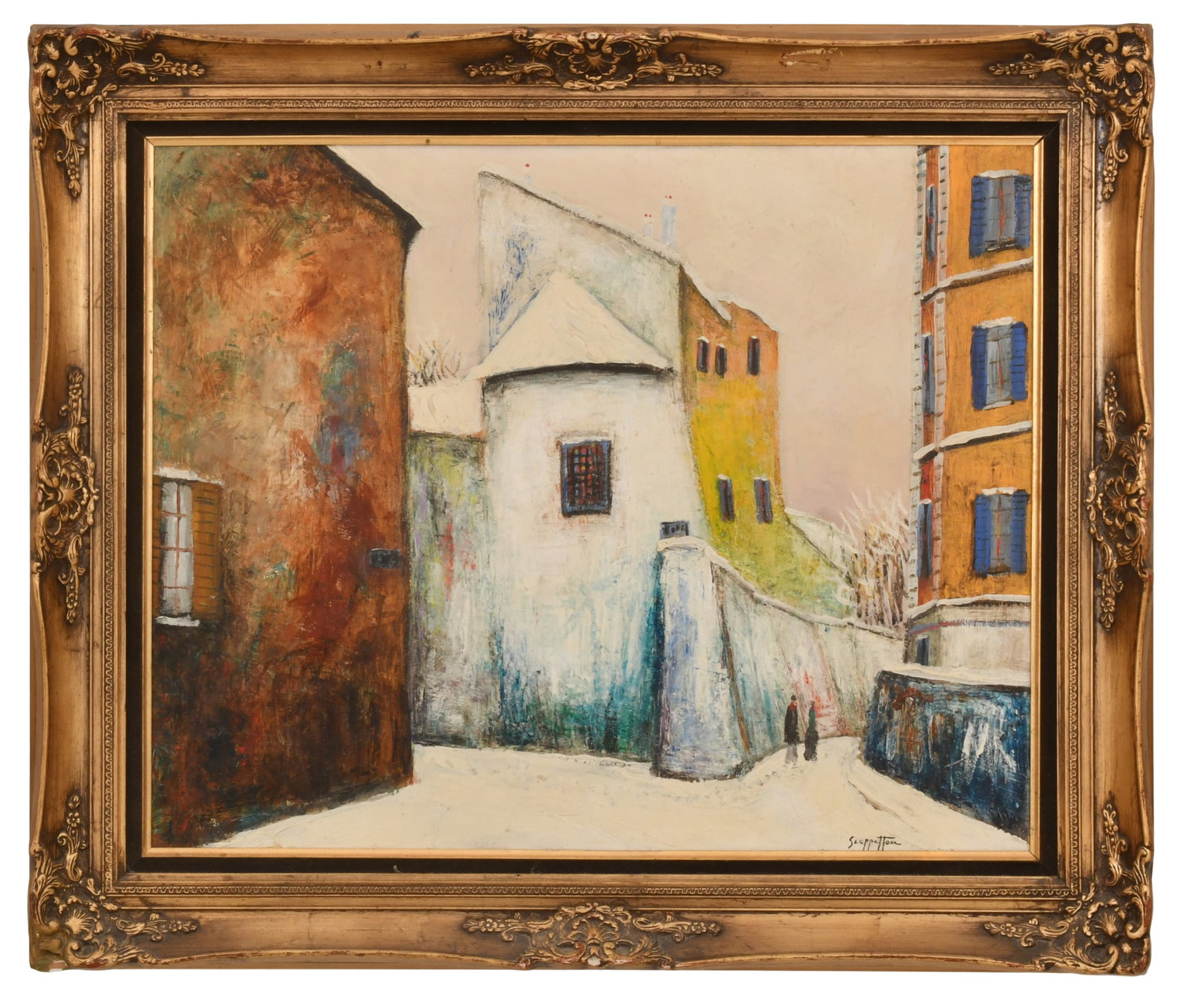 James Scoppettone (American, b. 1937), French Street Scene (1 of 4)