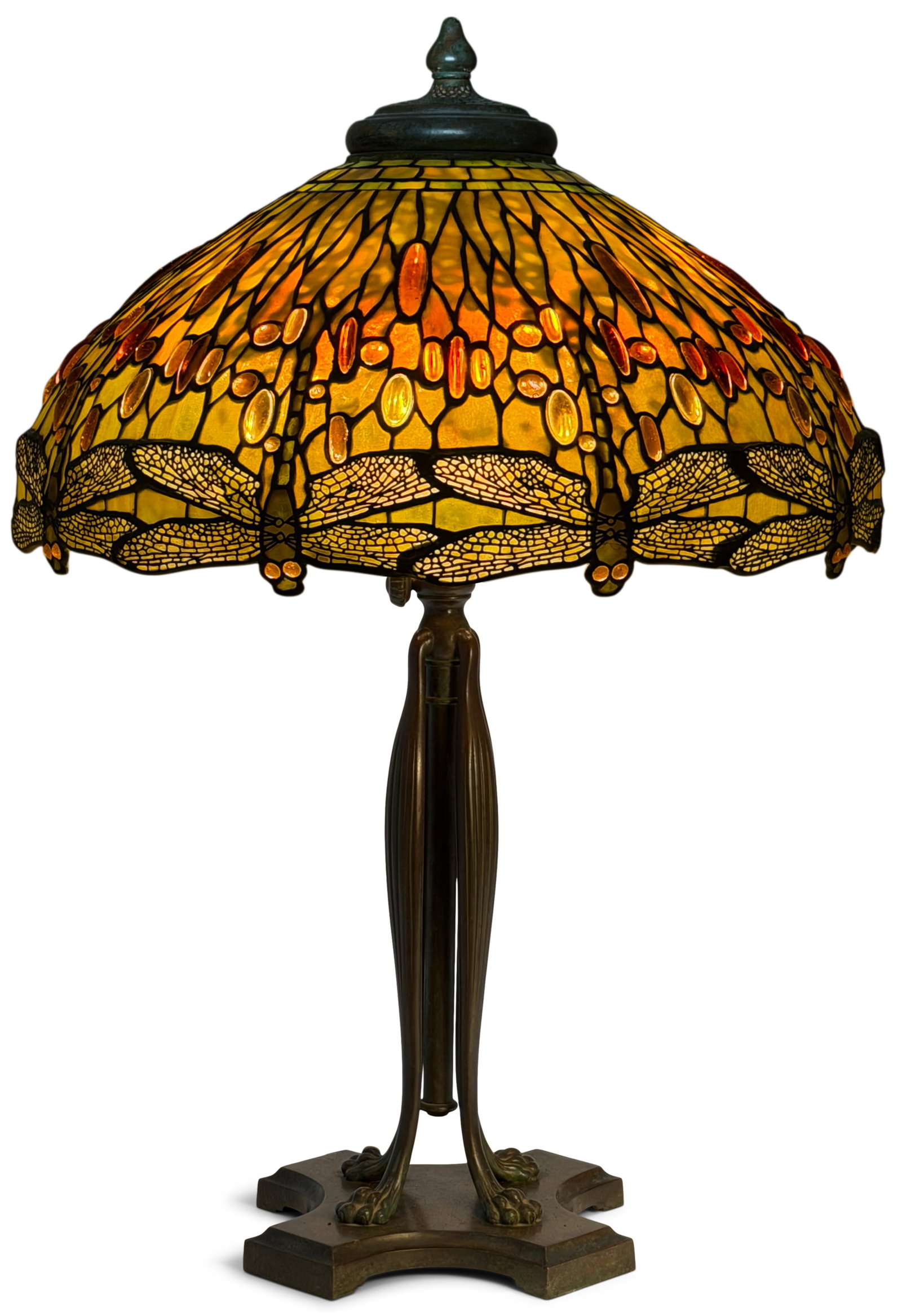 Tiffany Studios Dichroic "Drophead Dragonfly" Table Lamp (1 of 12)
