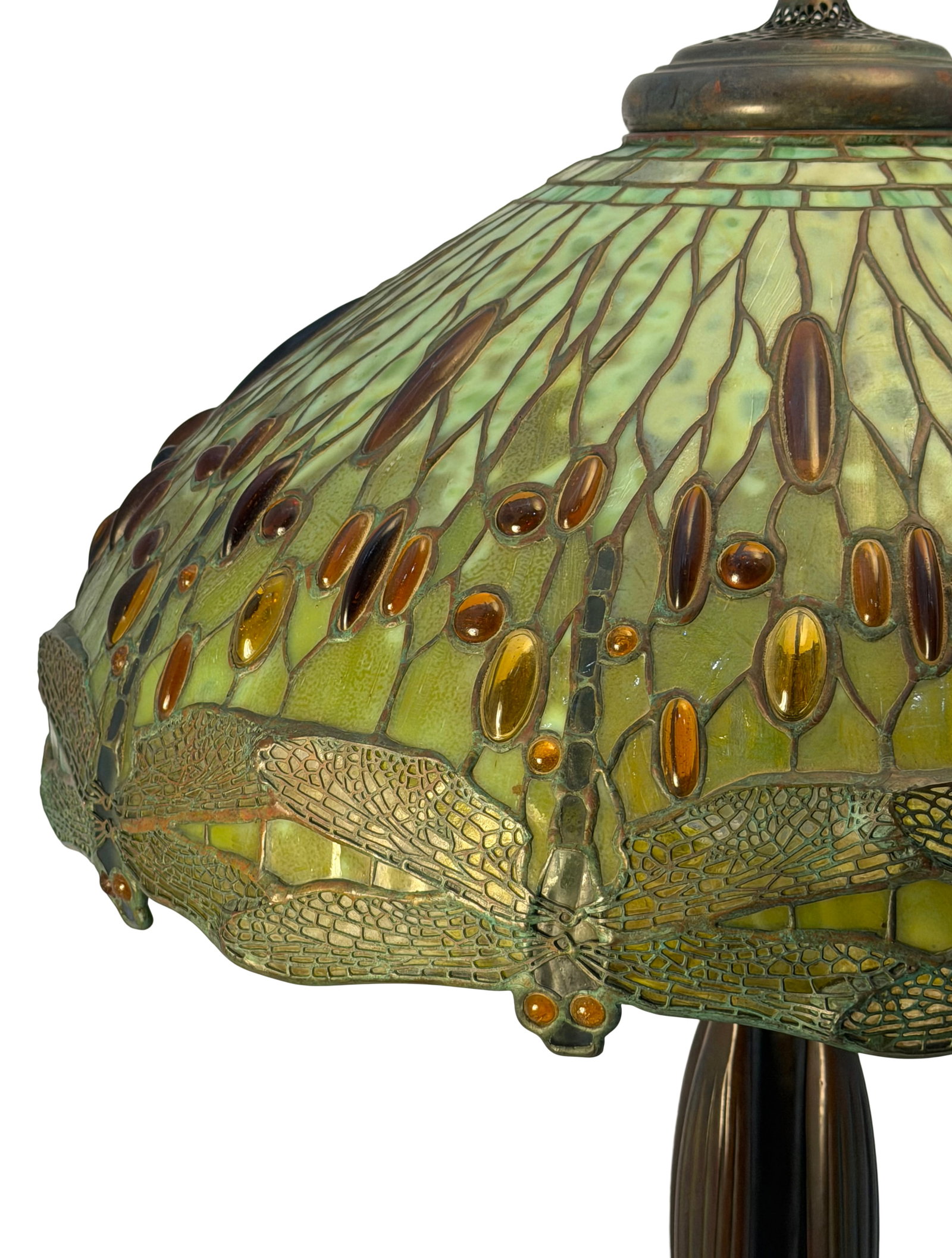 Tiffany Studios Dichroic "Drophead Dragonfly" Table Lamp - 7