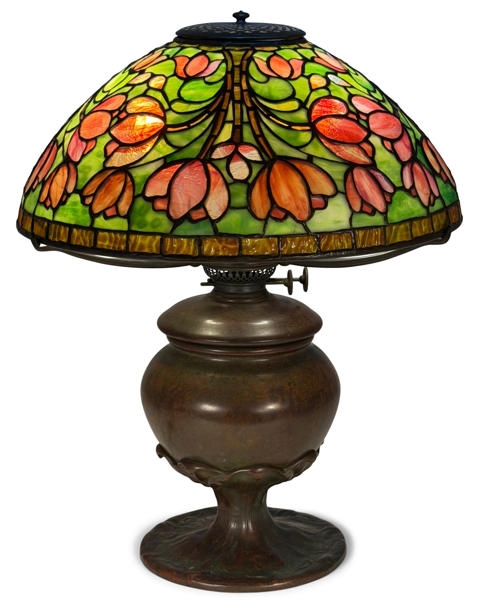 Tiffany Studios "Tulip Cluster" Table Lamp (1 of 7)