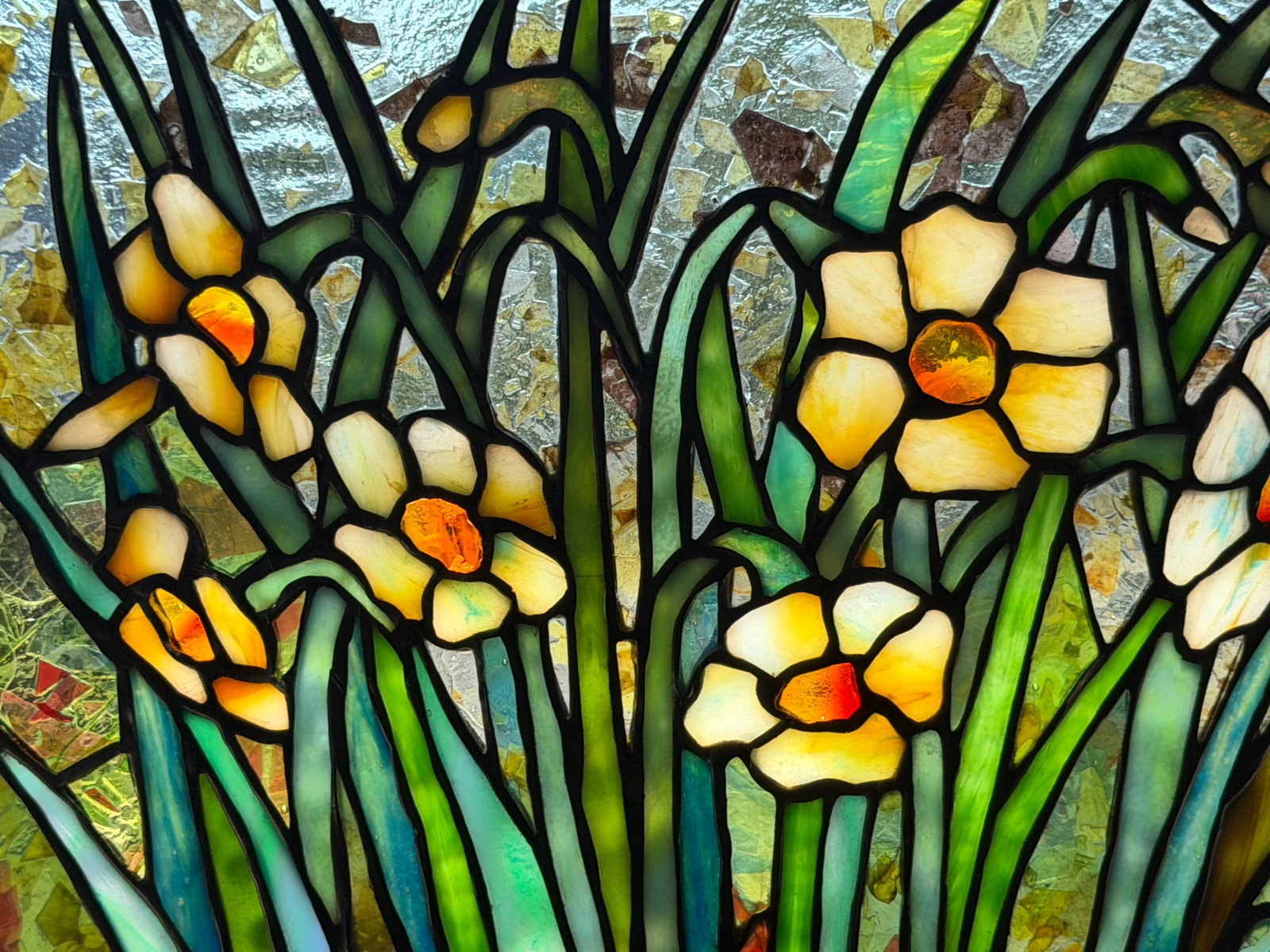 Tiffany Studios "Daffodil" Panel - 2