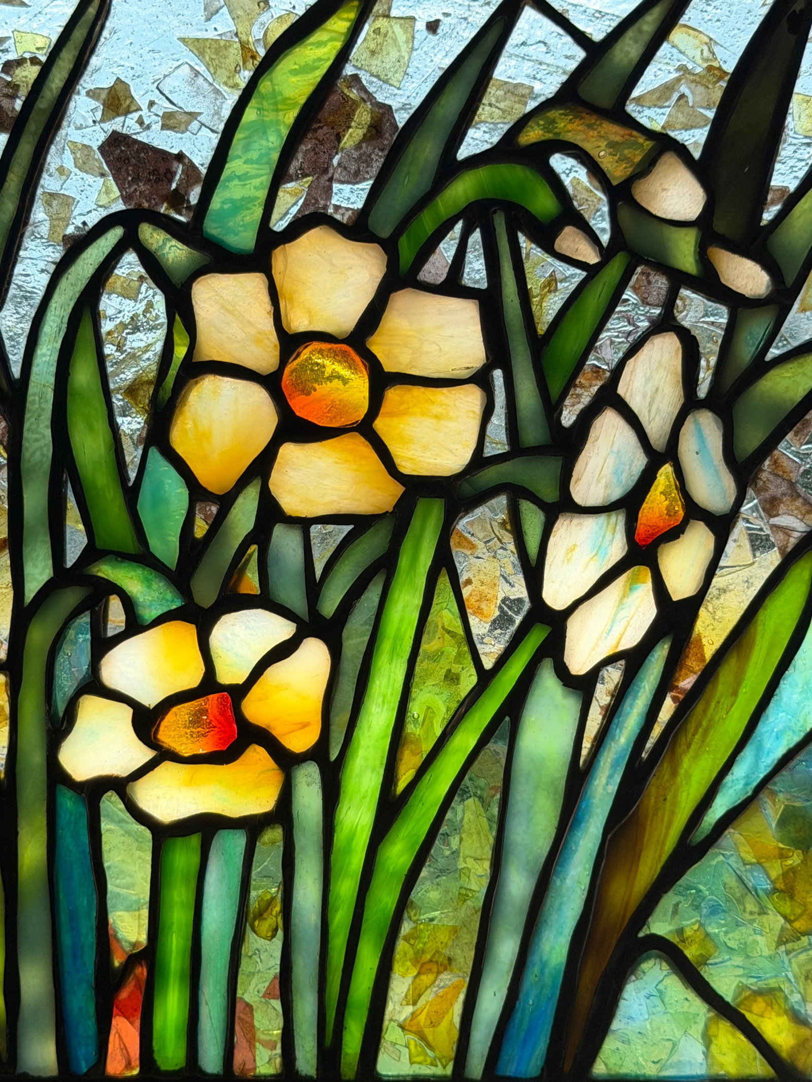 Tiffany Studios "Daffodil" Panel - 3