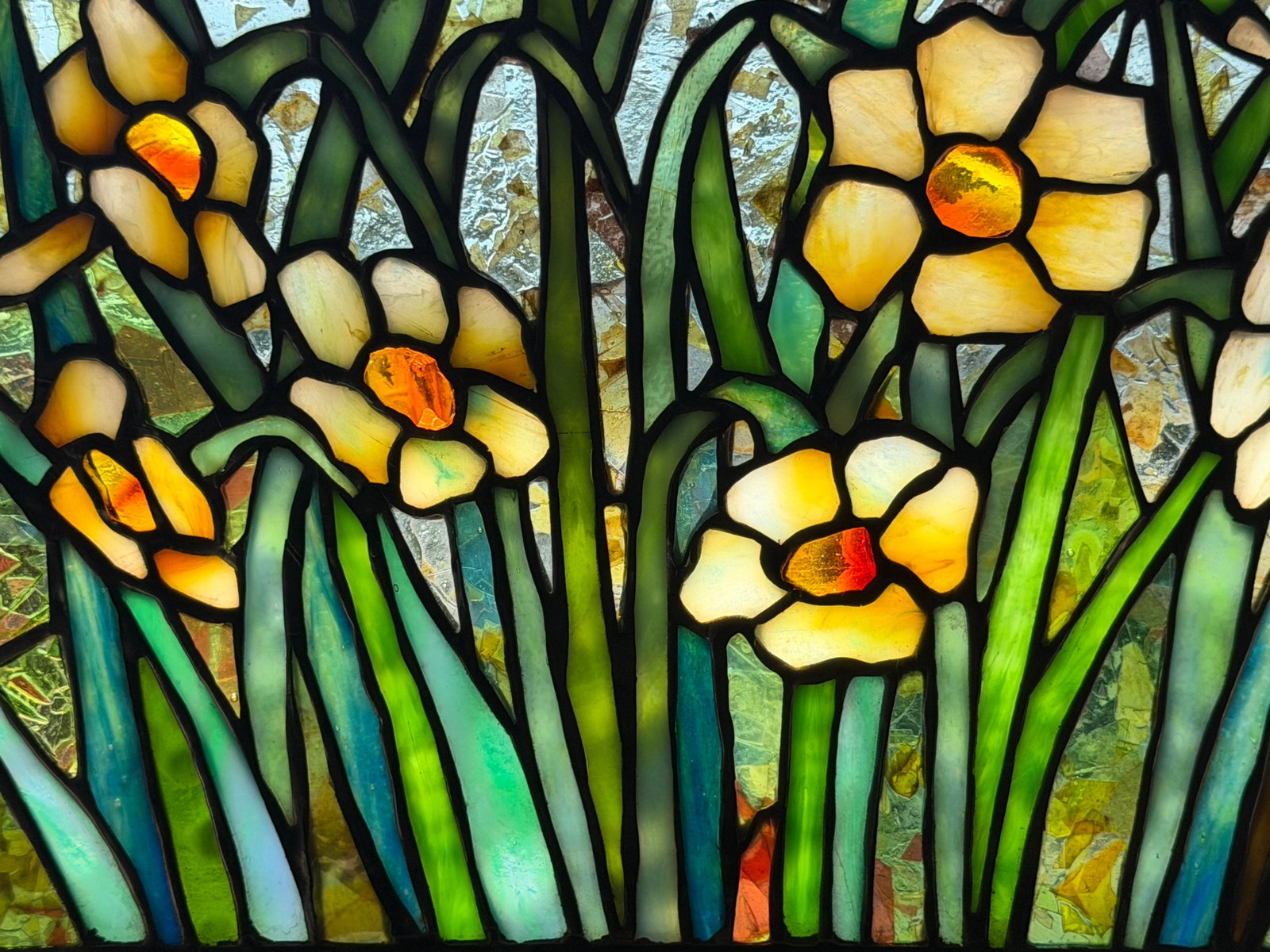 Tiffany Studios "Daffodil" Panel - 4