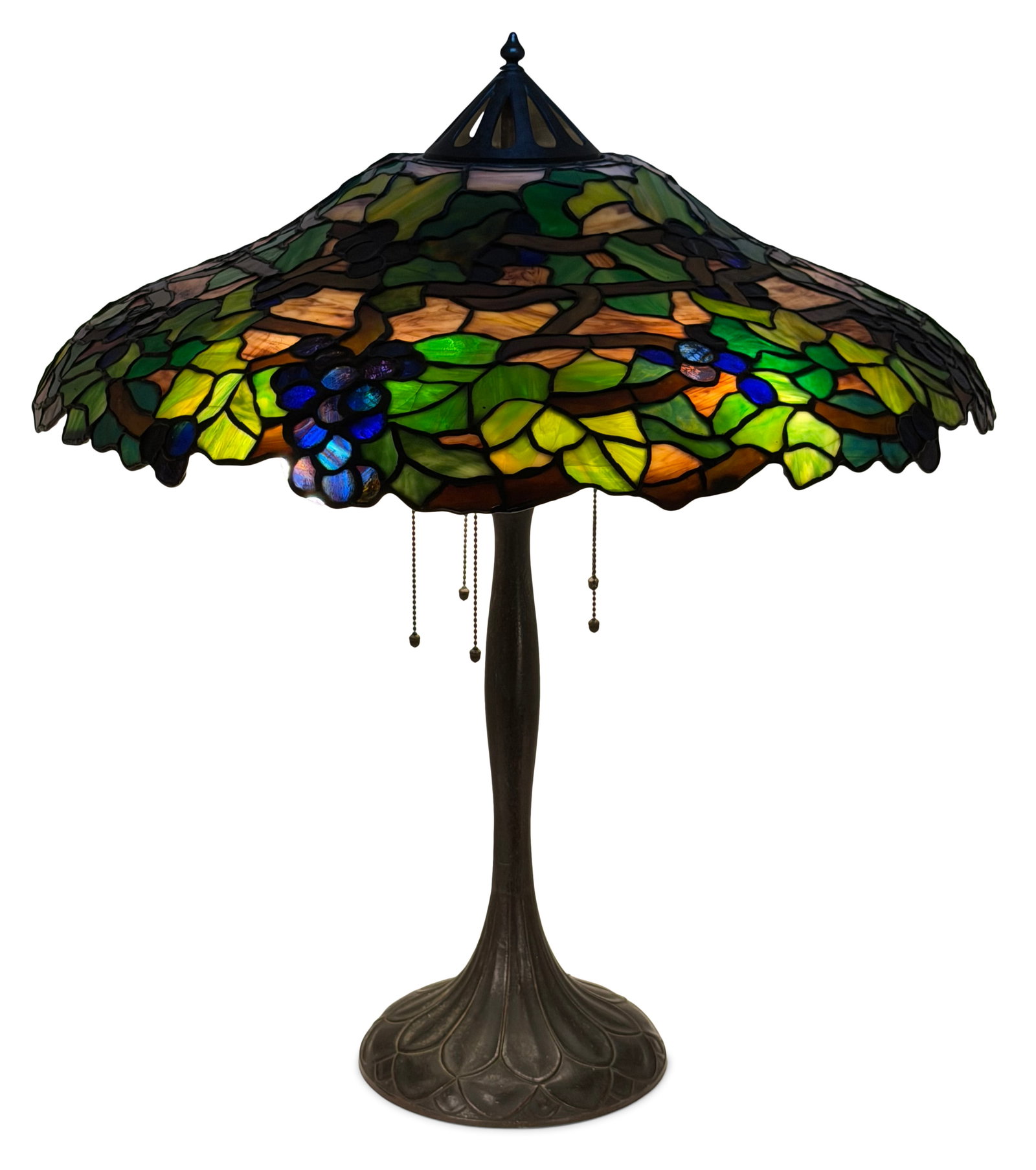 Duffner & Kimberly "Grape" Table Lamp Shade with Handel Base (1 of 6)