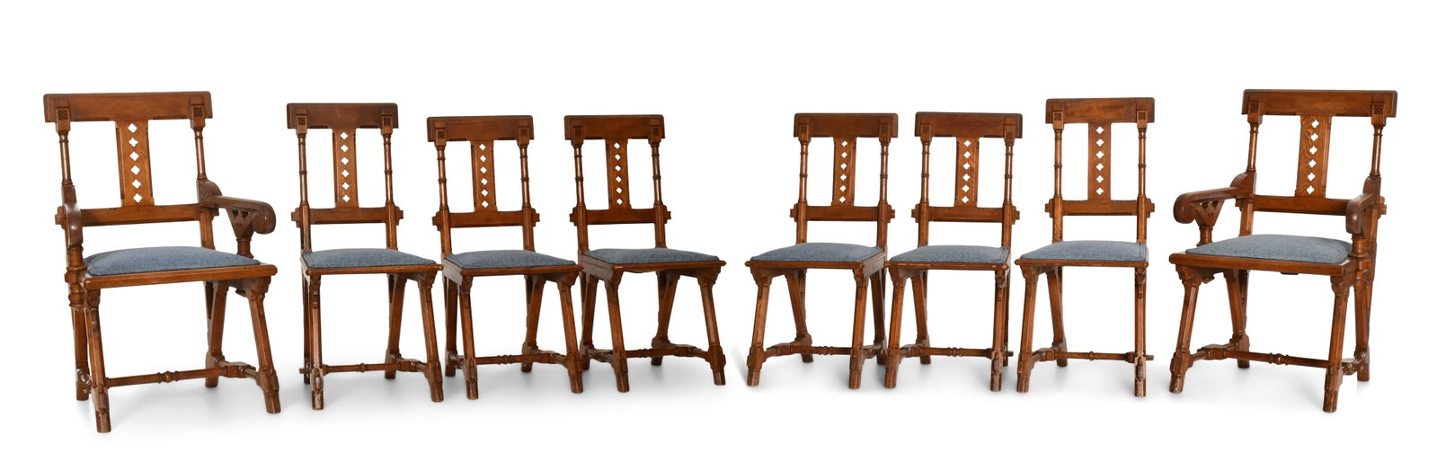 Kimbel and Cabus (New York, 1862-1882), Set of Eight Modern Gothic Chairs (1 of 11)