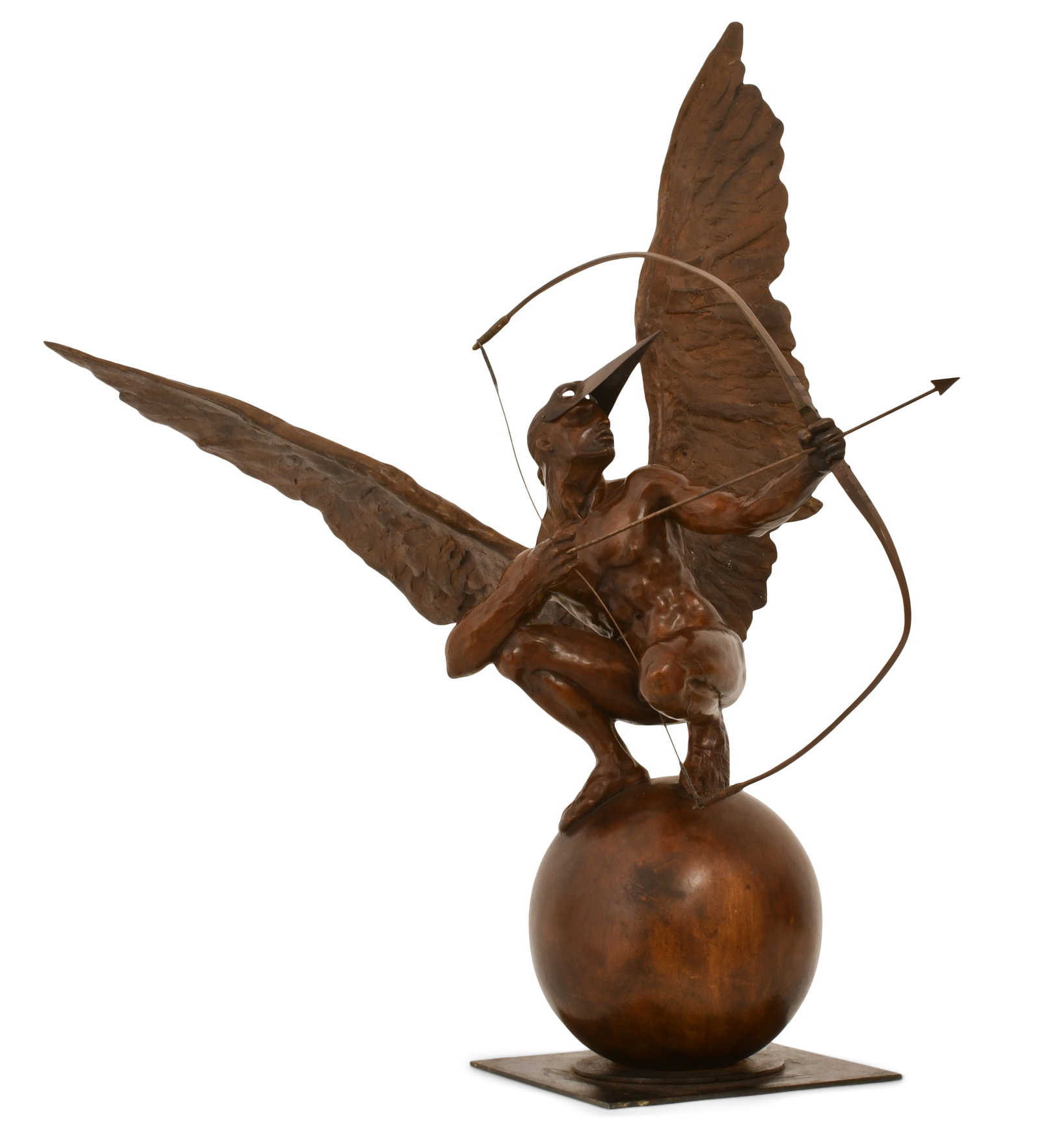 Jorge Marin (Mexican, b. 1963), "The Archer" Bronze Sculpture: Jorge Marin (Mexican, b. 1963) "The Archer" patinated bronze signed "Jorge Marin" 42 x 31 x 30 inches Provenance: Private Collection, Florida