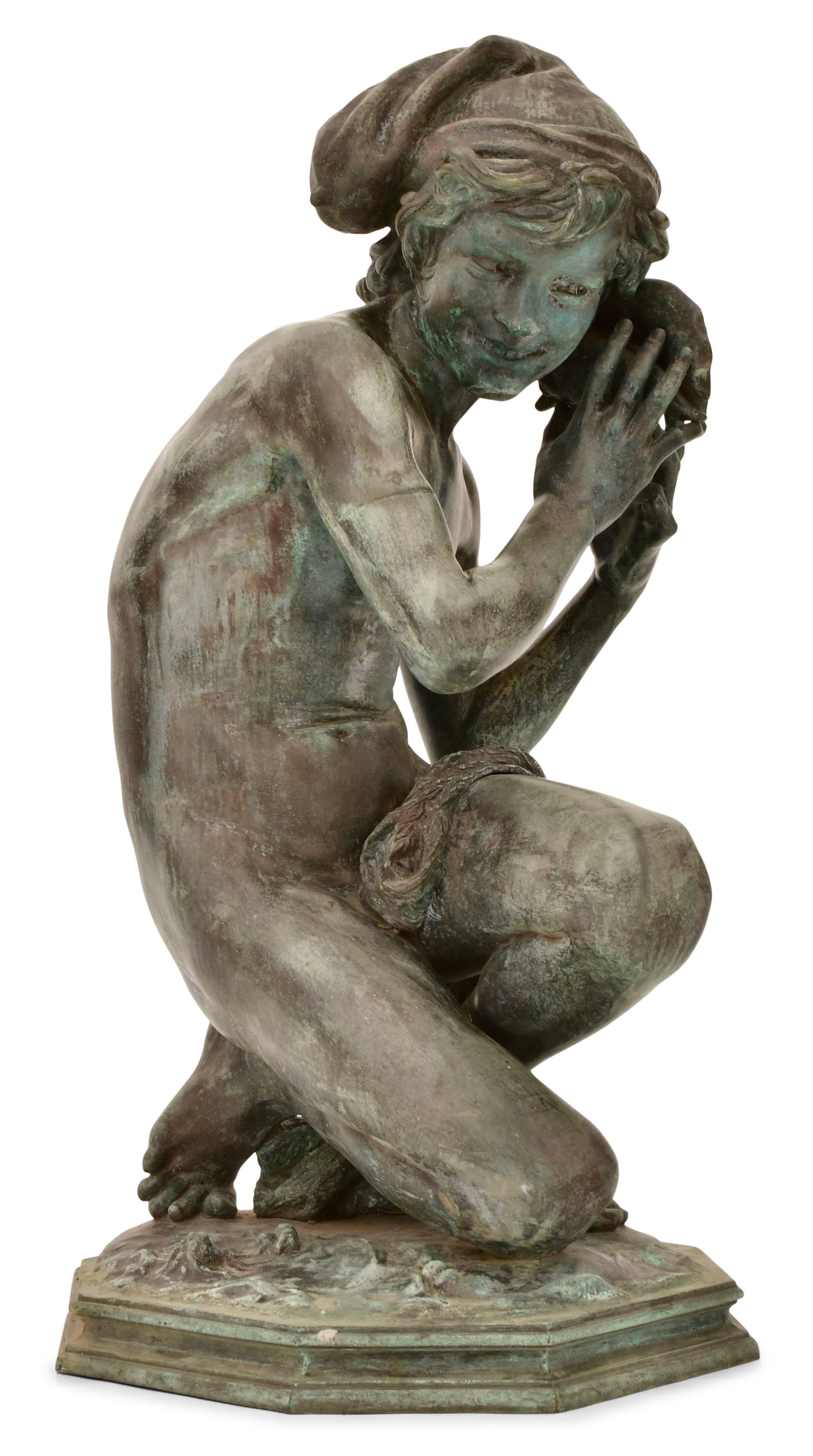 Jean-Baptiste Carpeaux (French, 1827-1875), "Neapolitan Fisherboy" (Pêcheur Napolitain à (1 of 8)