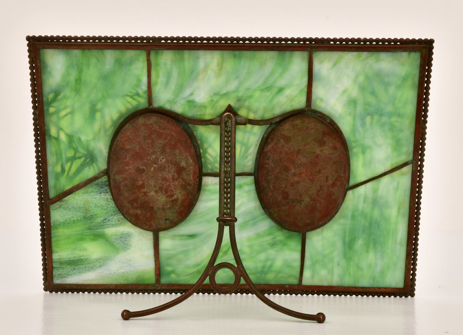 Tiffany Studios "Pine Needle" Double Picture Frame - 4