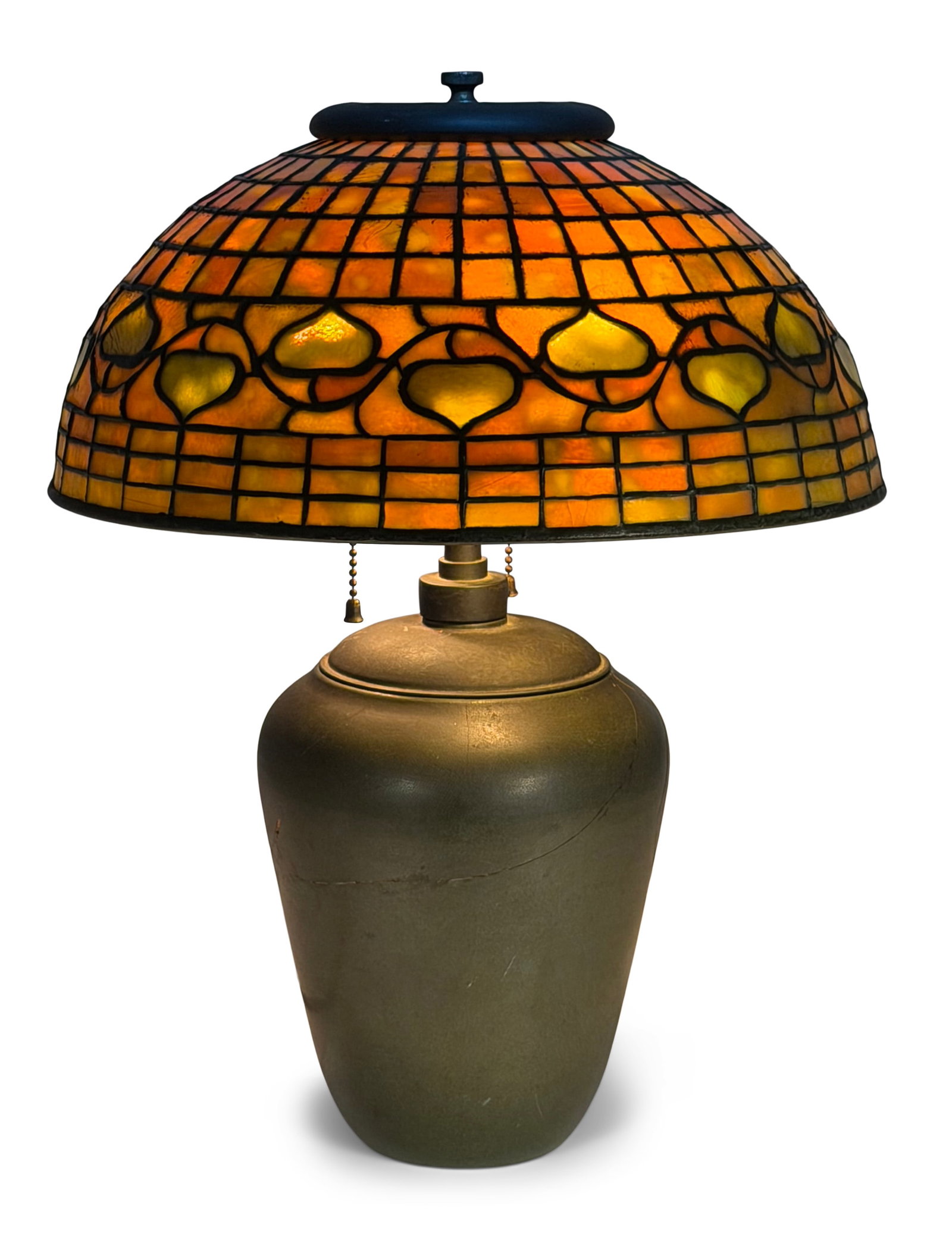 Tiffany Studios Dichroic "Vine Border" Table Lamp (1 of 6)