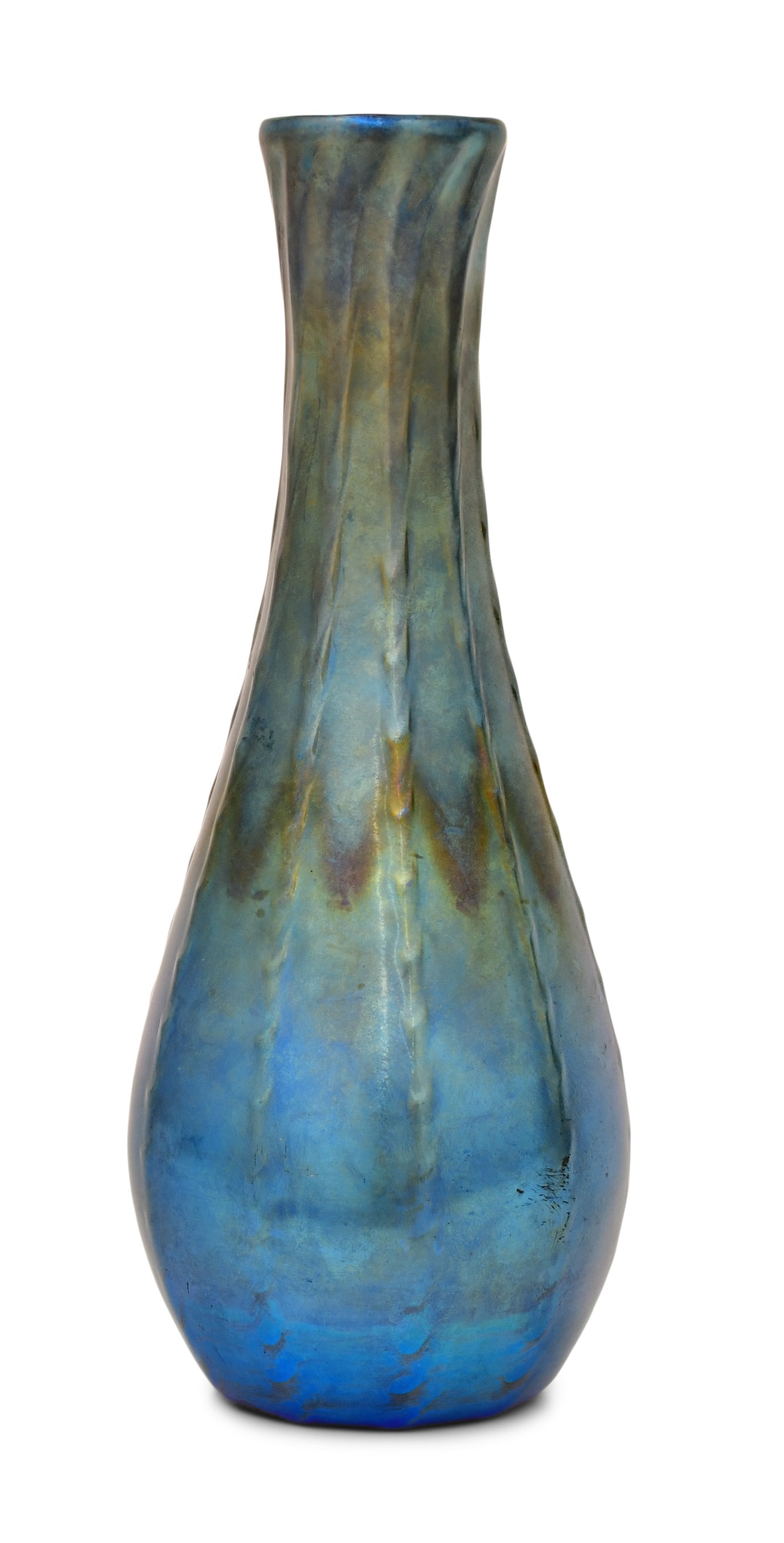Tiffany Studios Blue Favrile Glass Vase (1 of 4)