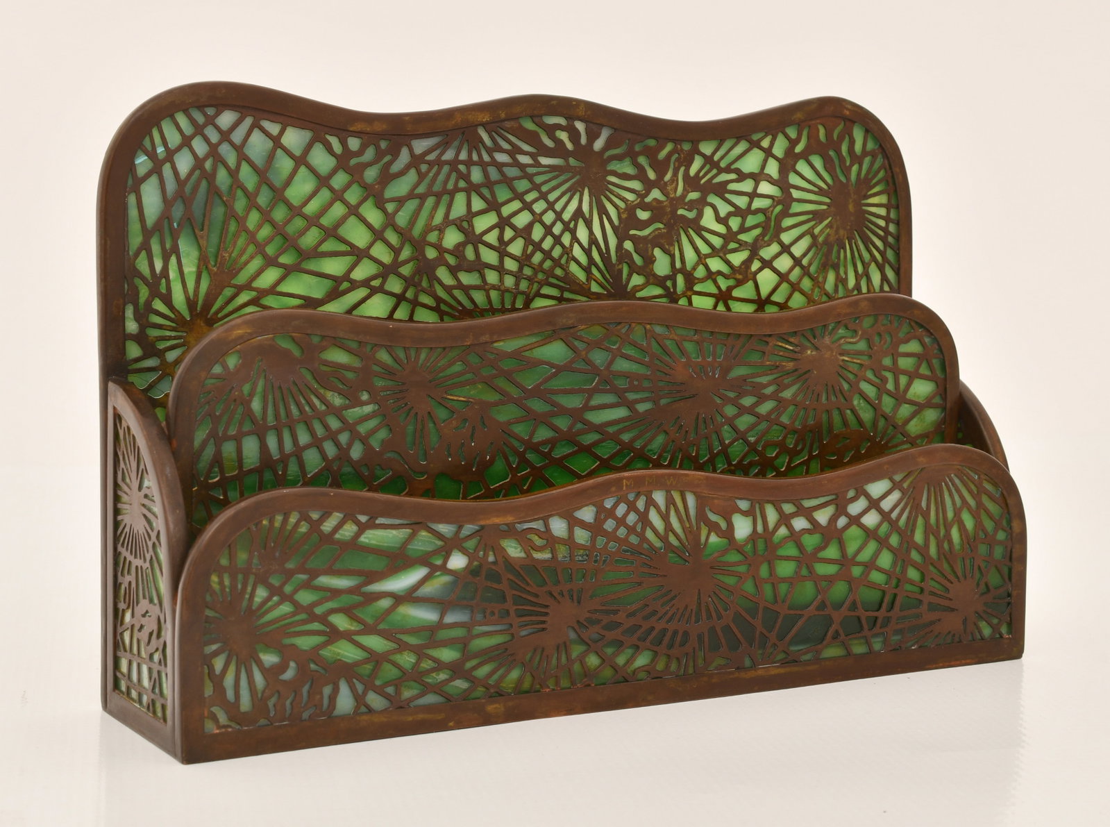 Tiffany Studios "Pine Needle" Letter Rack - 2