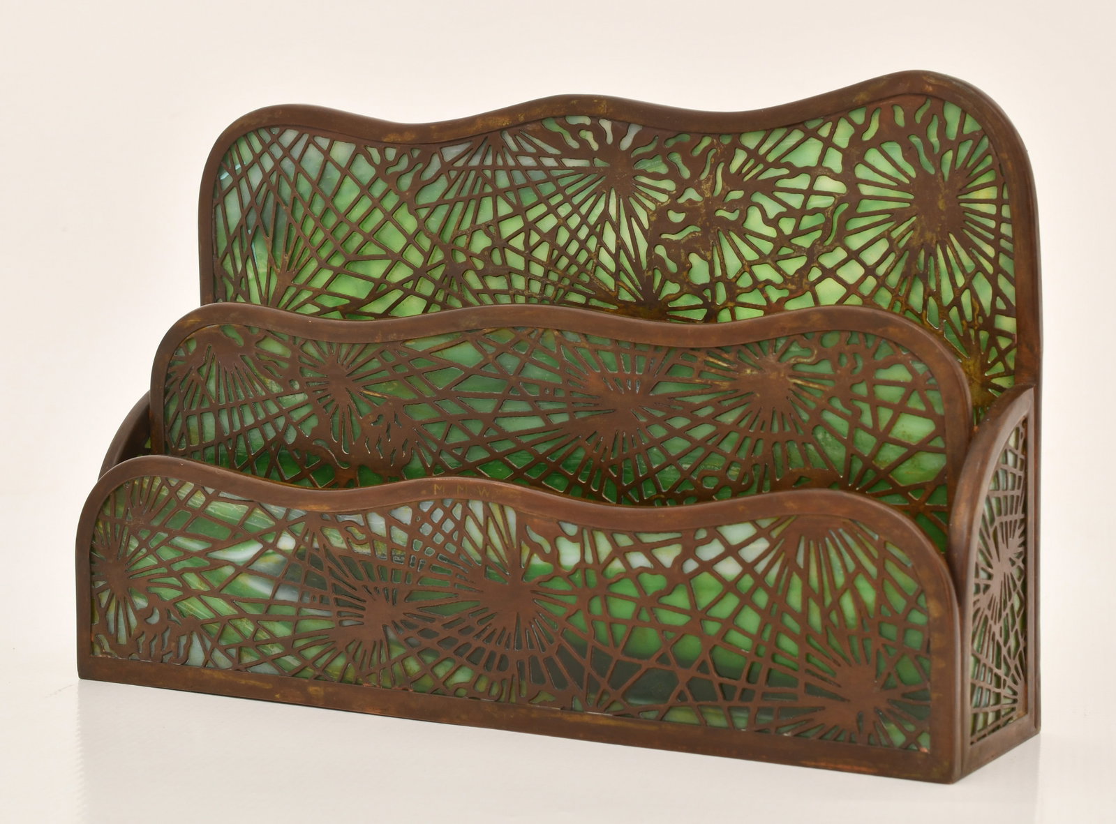 Tiffany Studios "Pine Needle" Letter Rack - 3