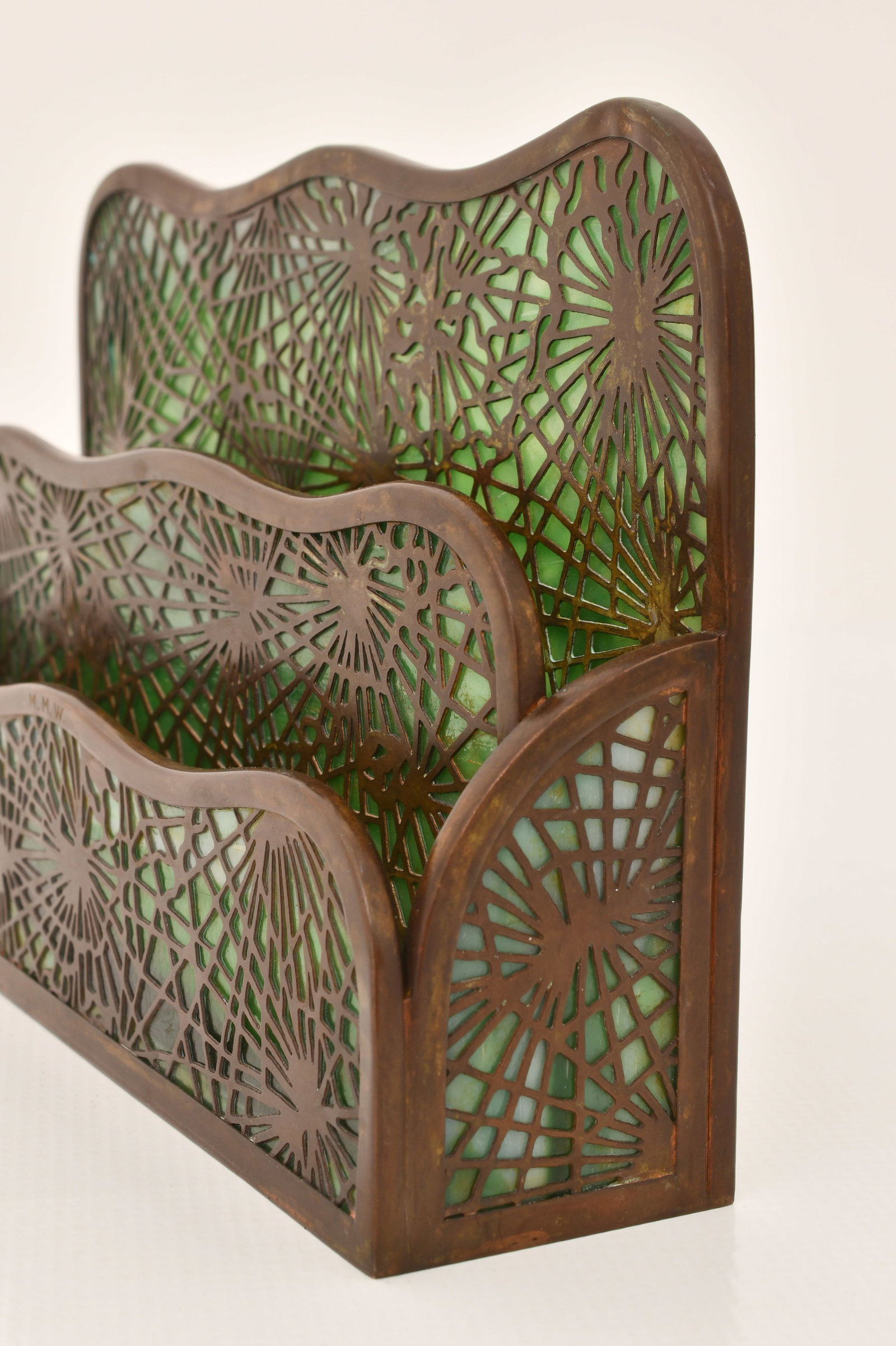 Tiffany Studios "Pine Needle" Letter Rack - 5