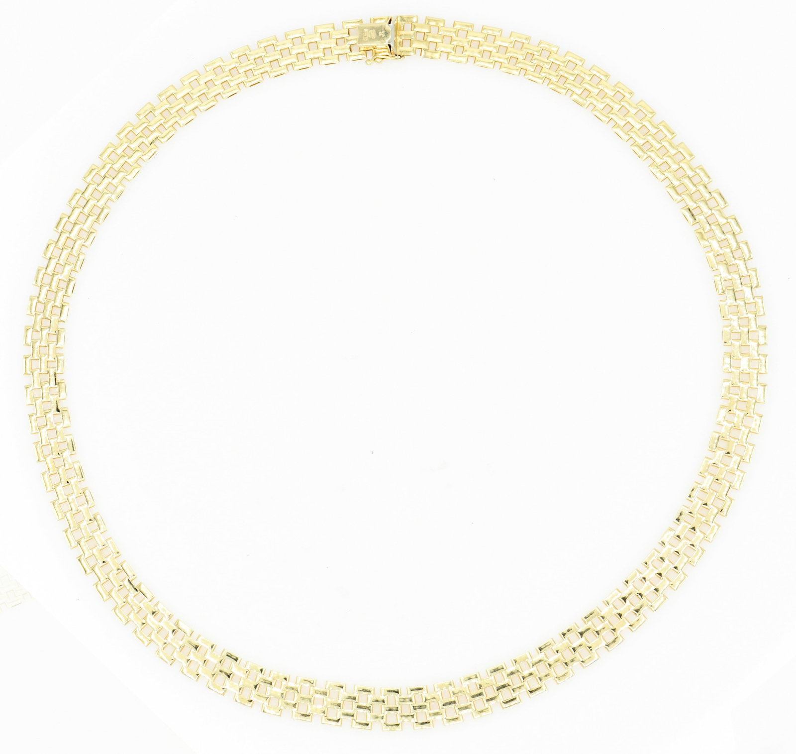 18K Yellow Gold Panther Link Necklace (1 of 3)