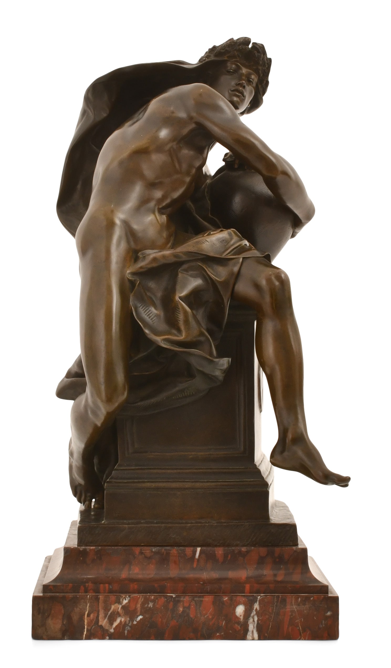 René Charles de Saint-Marceaux (French, 1845-1915), "Genie Guarding the Secret of the Tomb" (1 of 7)