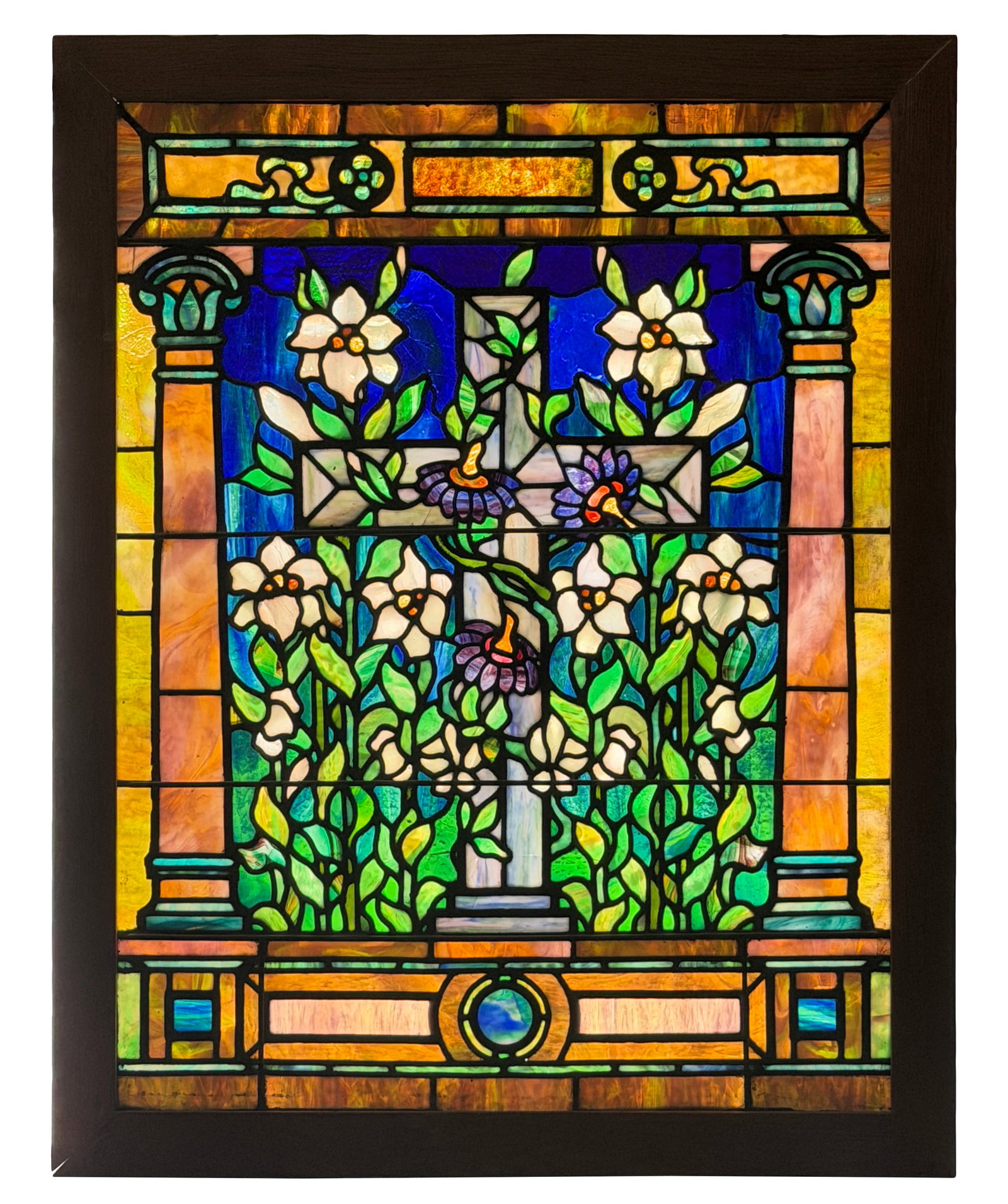 American Romanesque Leaded Glass Window (1 of 7)