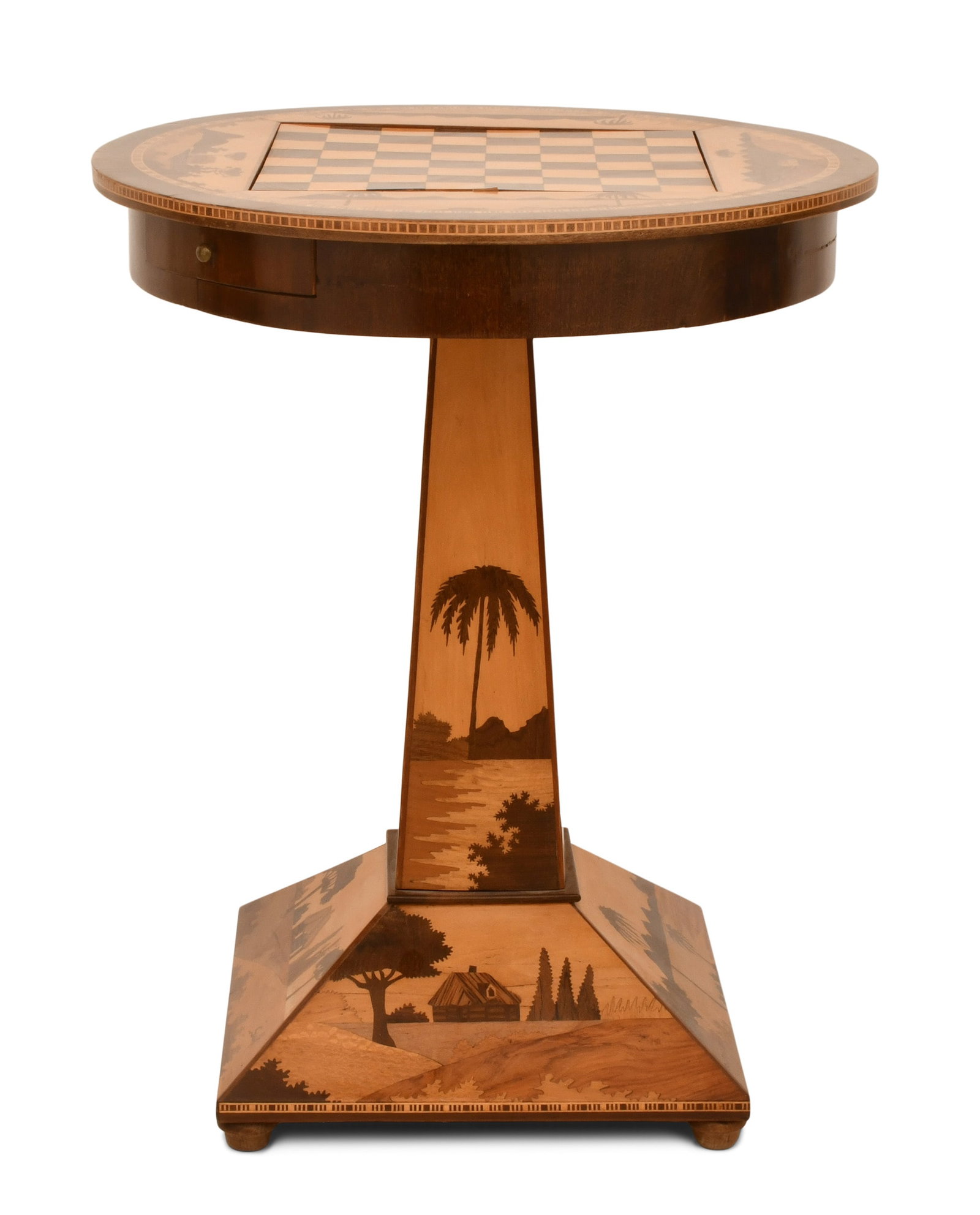 Émile Gallé (French, 1846-1904), Marquetry Games Table (1 of 10)