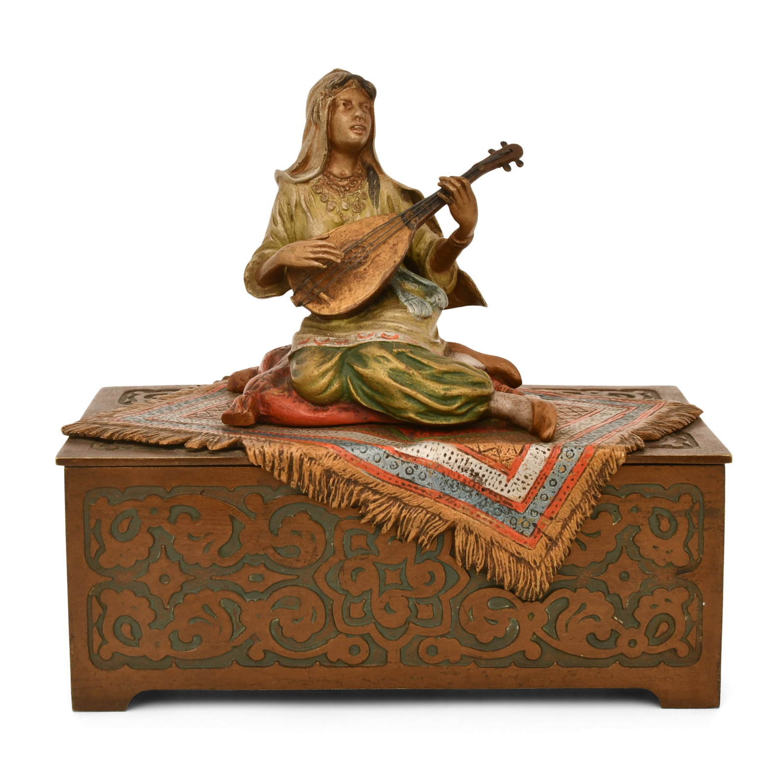 Attr. Franz Xaver Bergmann (Austrian, 1861-1936), Figural Music Box (1 of 8)