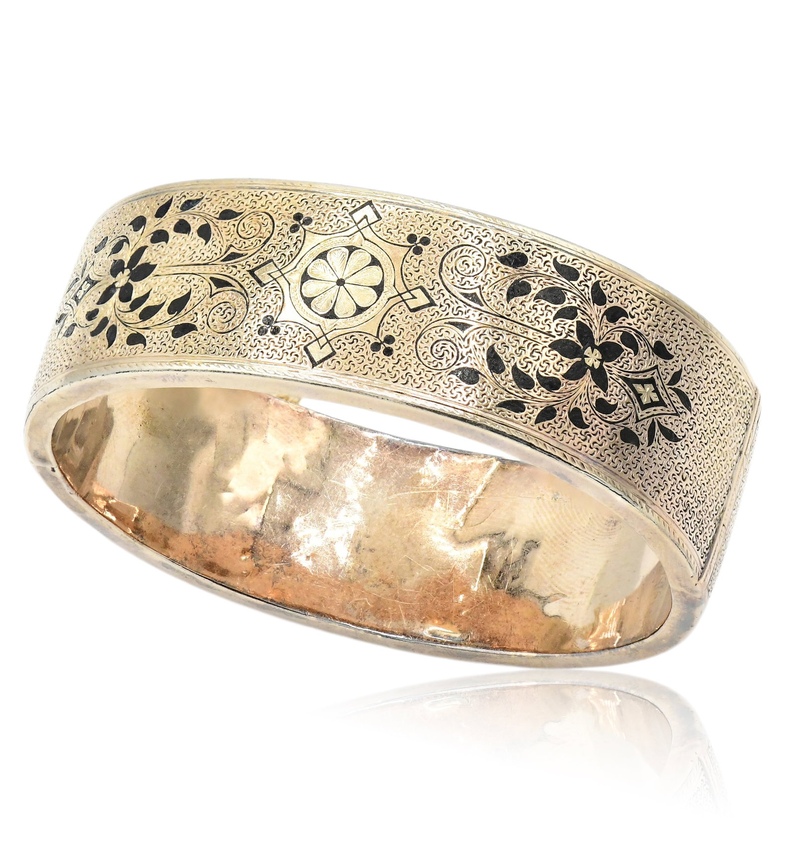 14K Yellow Gold & Enamel Victorian Bracelet (1 of 5)