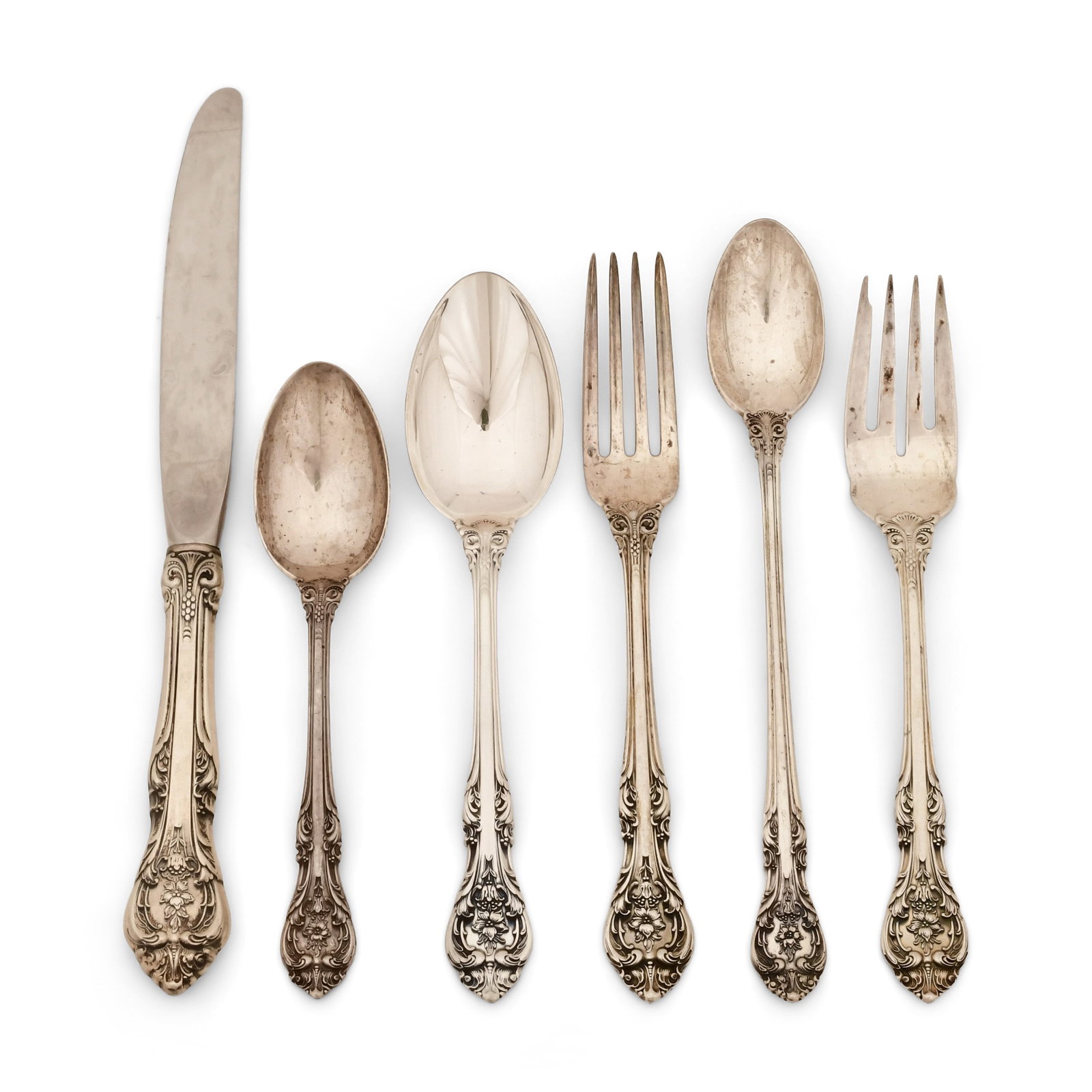 Gorham "King Edward" Sterling Silver Flatware Set, 55 Pieces (1 of 3)