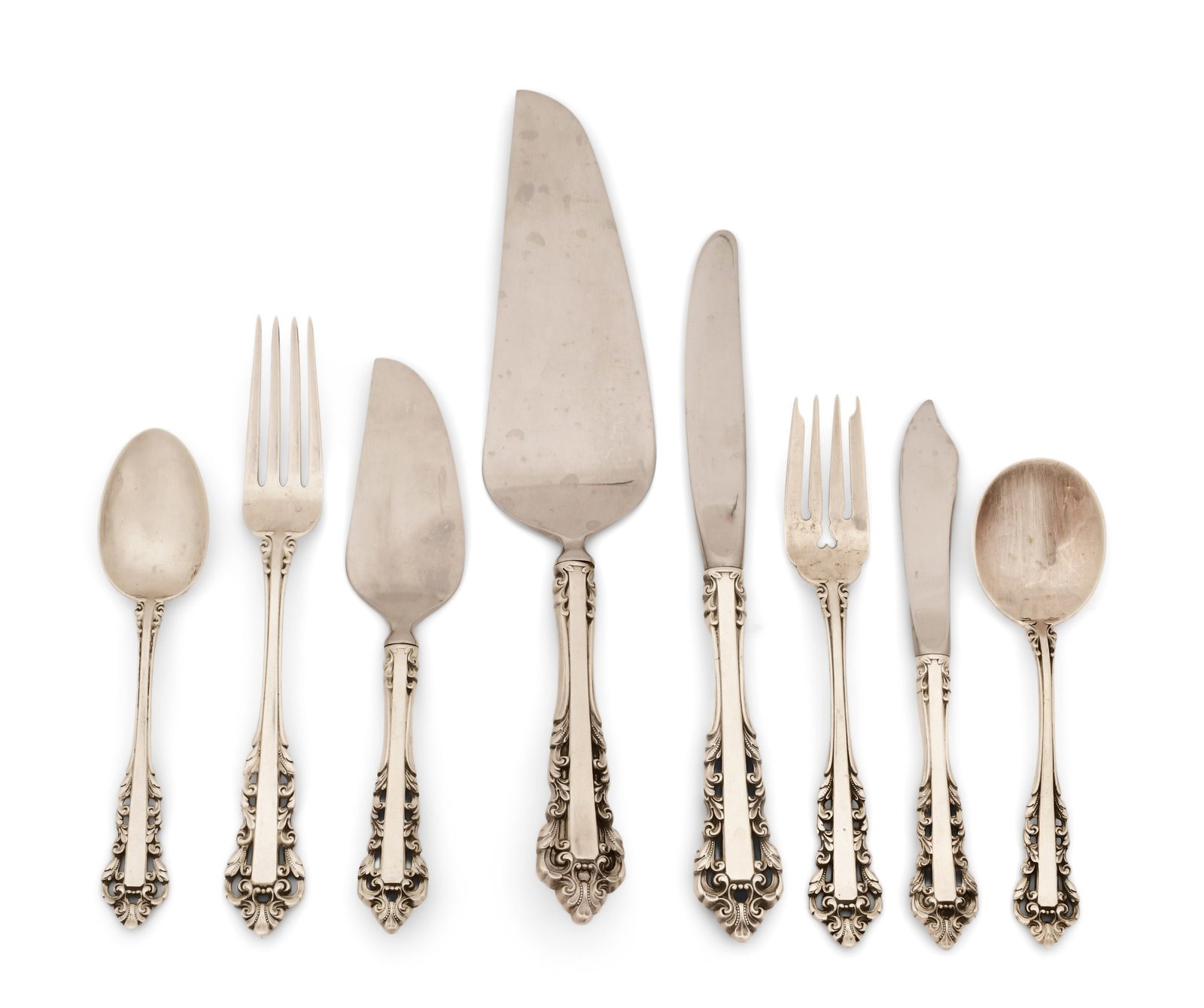 Gorham Sterling Silver "Medici" Flatware Set, 43 Pieces (1 of 3)