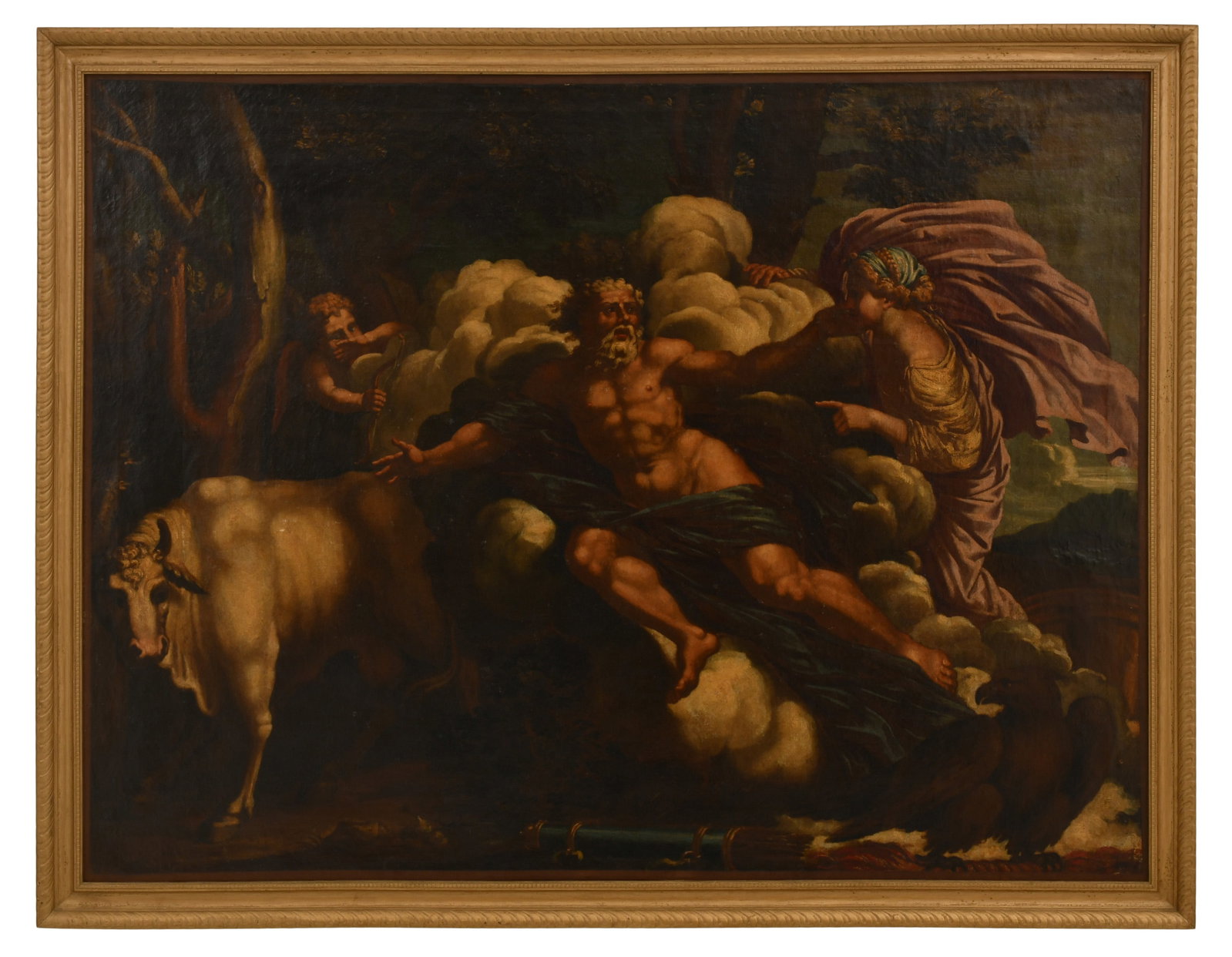Italian Old Master-Style Painting, 19th Century, Oil on Canvas: Italian Old Master-Style Painting, 19th Century, Oil on Canvas 34 1/2 x 45 1/2 inches (canvas) 38 x 49 inches (frame) Provenance: Private Collection, New York