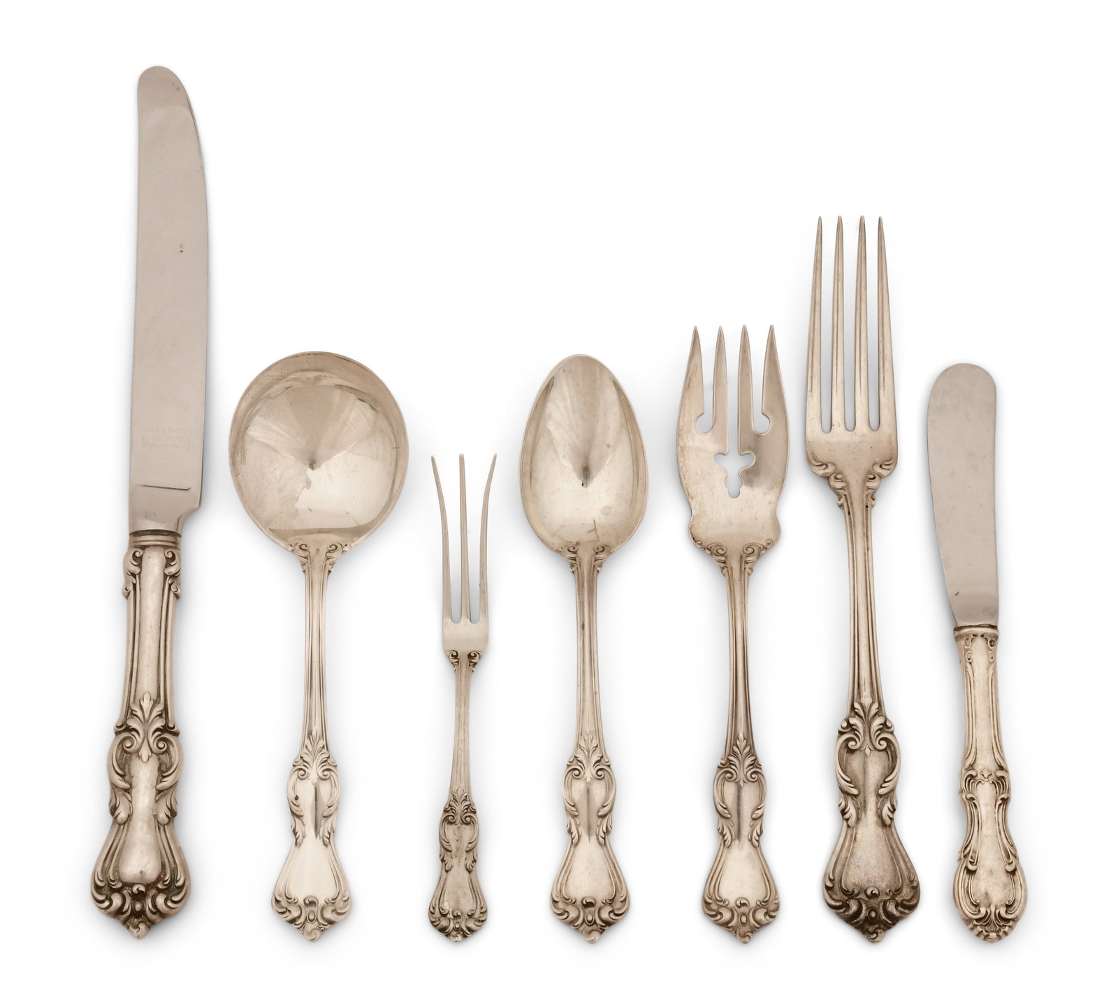 Reed & Barton "Marlborough" Sterling Silver Flatware Set, 53 Pieces (1 of 5)