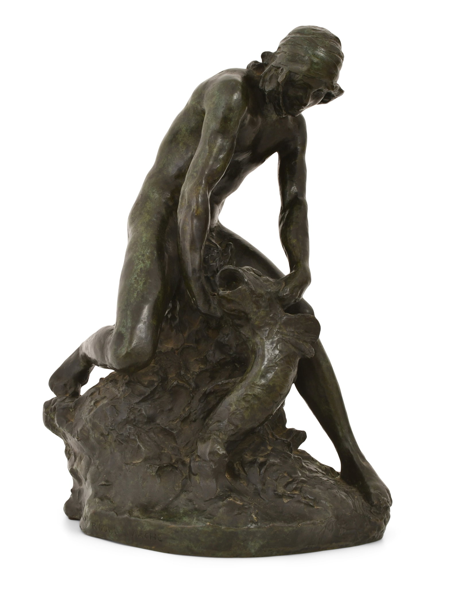 Raoul Francois Larche (French, 1860-1912), "The Fisherman" (Le Pecheur) (1 of 9)