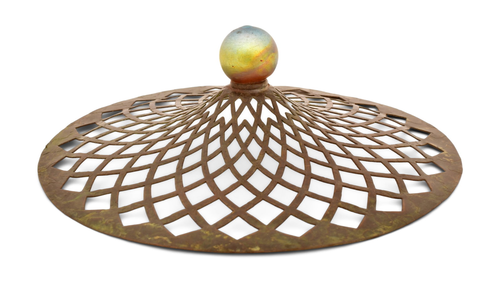 Tiffany Studios, A Large & Rare "Ball" Heat Cap (1 of 4)
