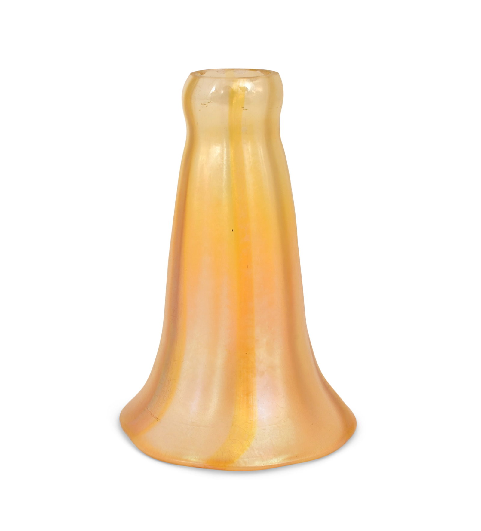 Tiffany Studios "Lily" Shade: Tiffany Studios "Lily" Shade circa 1910 favrile glass engraved "L.C.T." 4 1/4 x 2 3/4 inches Provenance: Important Private Collection Other Notes: Fontaine's Auction Gallery can arrange shipping fo