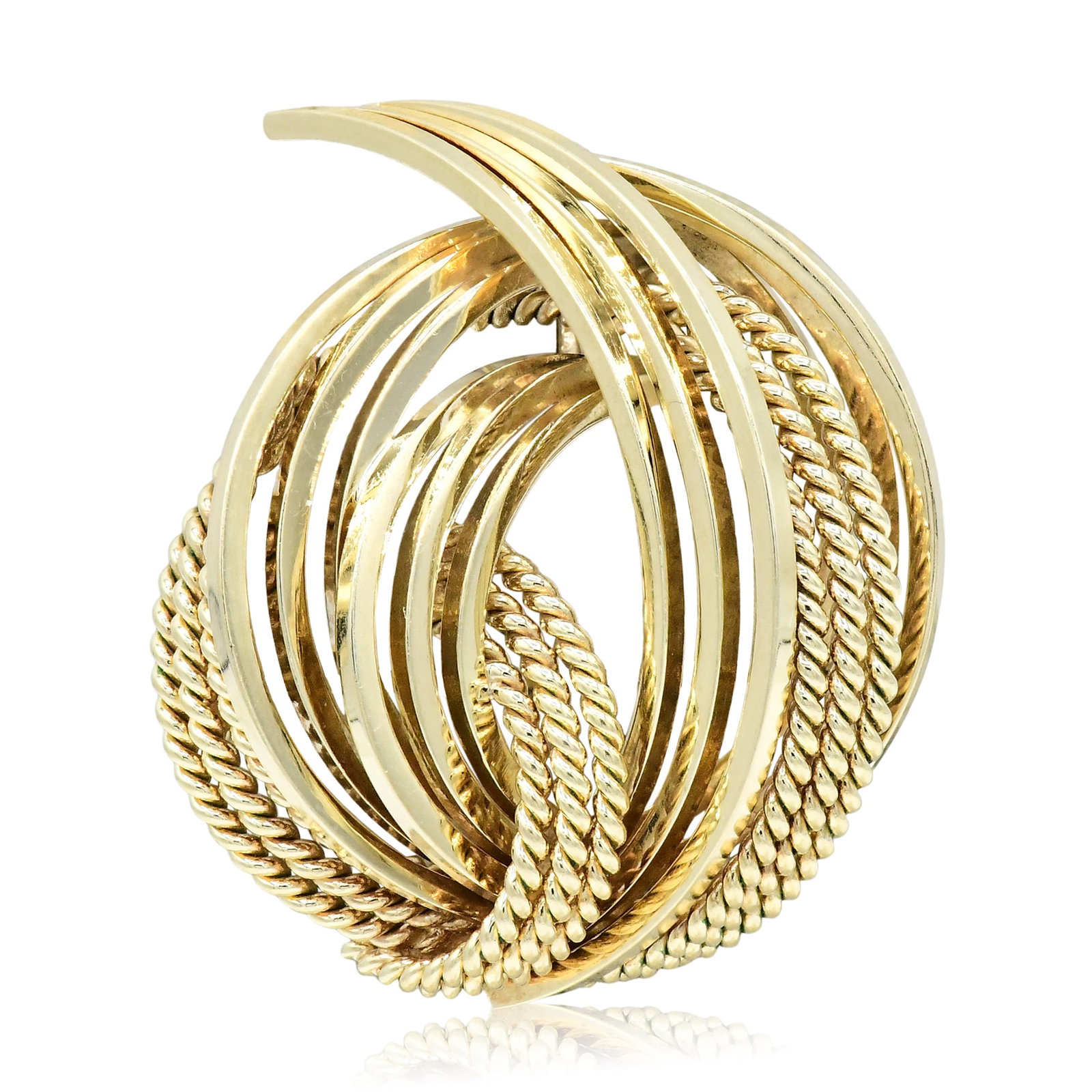Grosse 14K Yellow Gold German Brooch/Pendant: Grosse 14K Yellow Gold German Brooch/Pendant • 1 3/8 inches (length) • 9.2 dwt (total weight) Provenance: Important Private Collection, Massachusetts Other Notes: Fontaine's Auction Galler