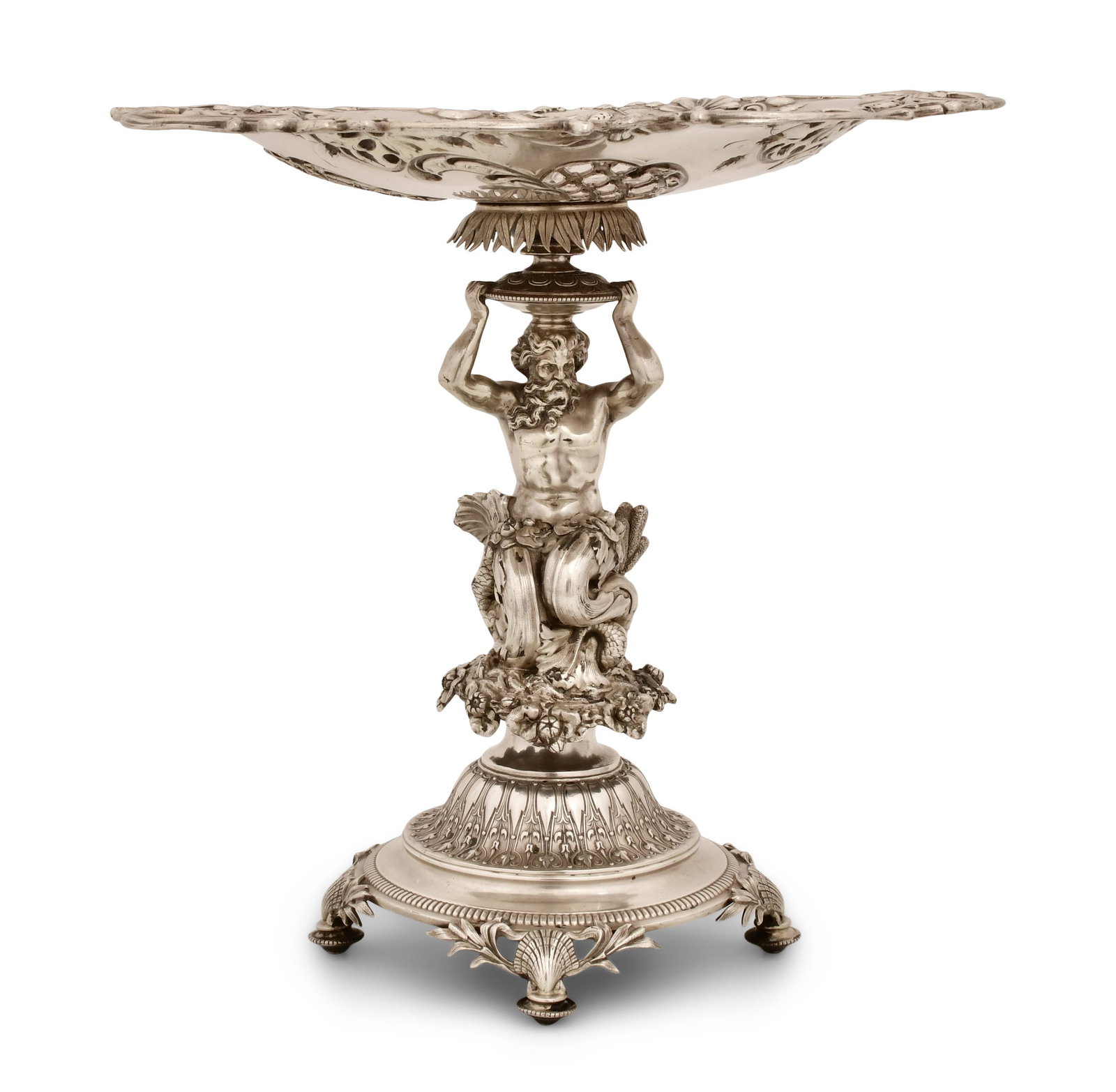 Italian 800 Silver Figural Centerpiece (1 of 7)