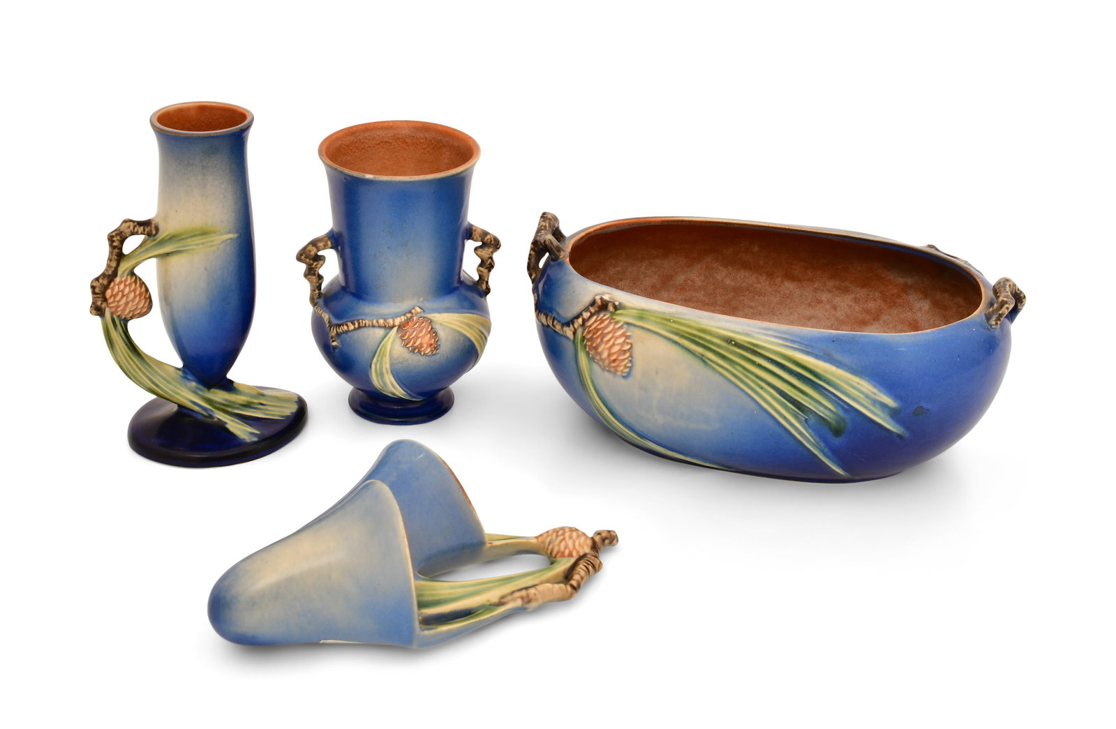 Four Roseville Pottery "Pinecone" Pieces (1 of 7)
