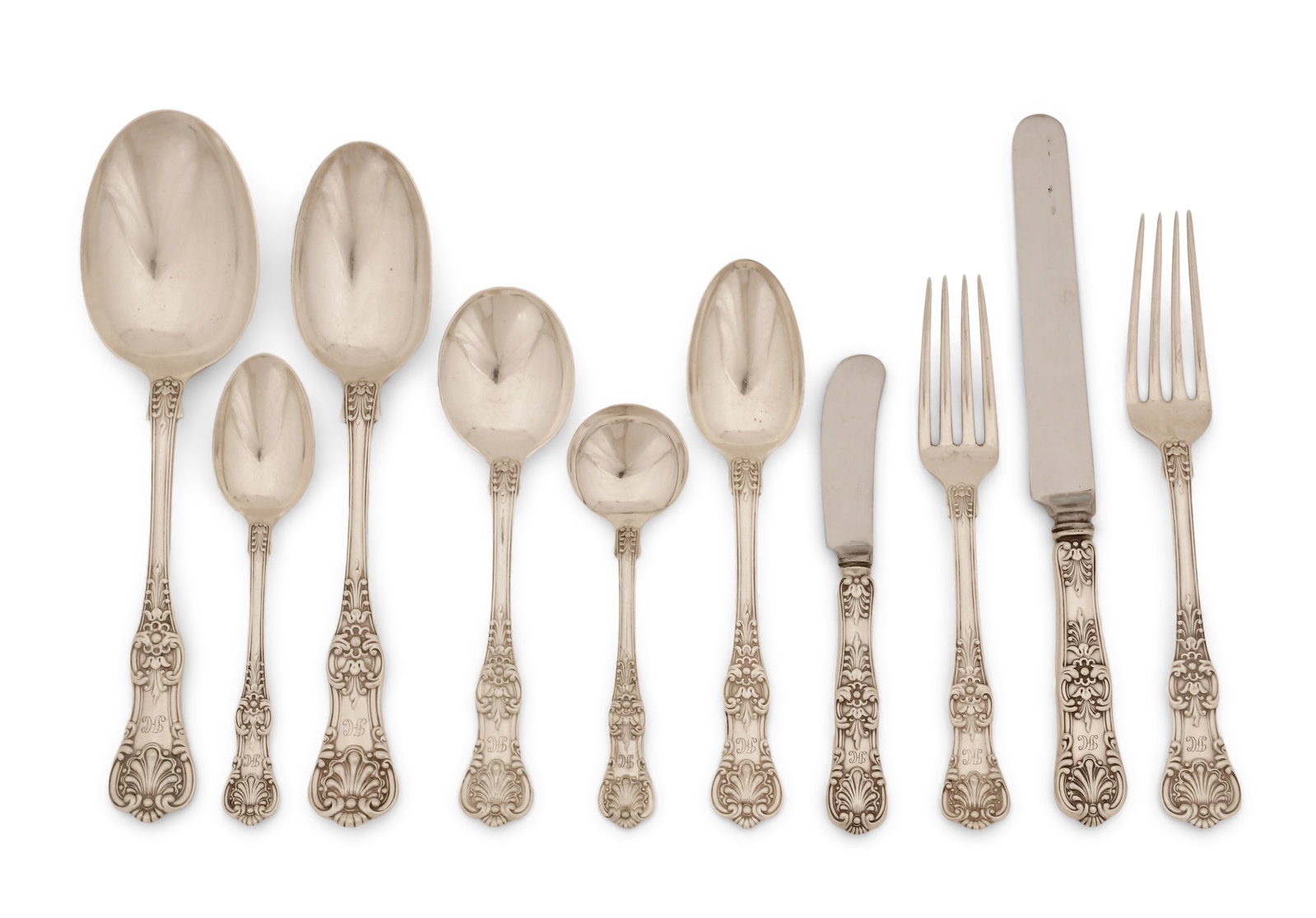 Tiffany & Co. "English King" Sterling Silver Flatware Set, 87 Pieces (1 of 4)
