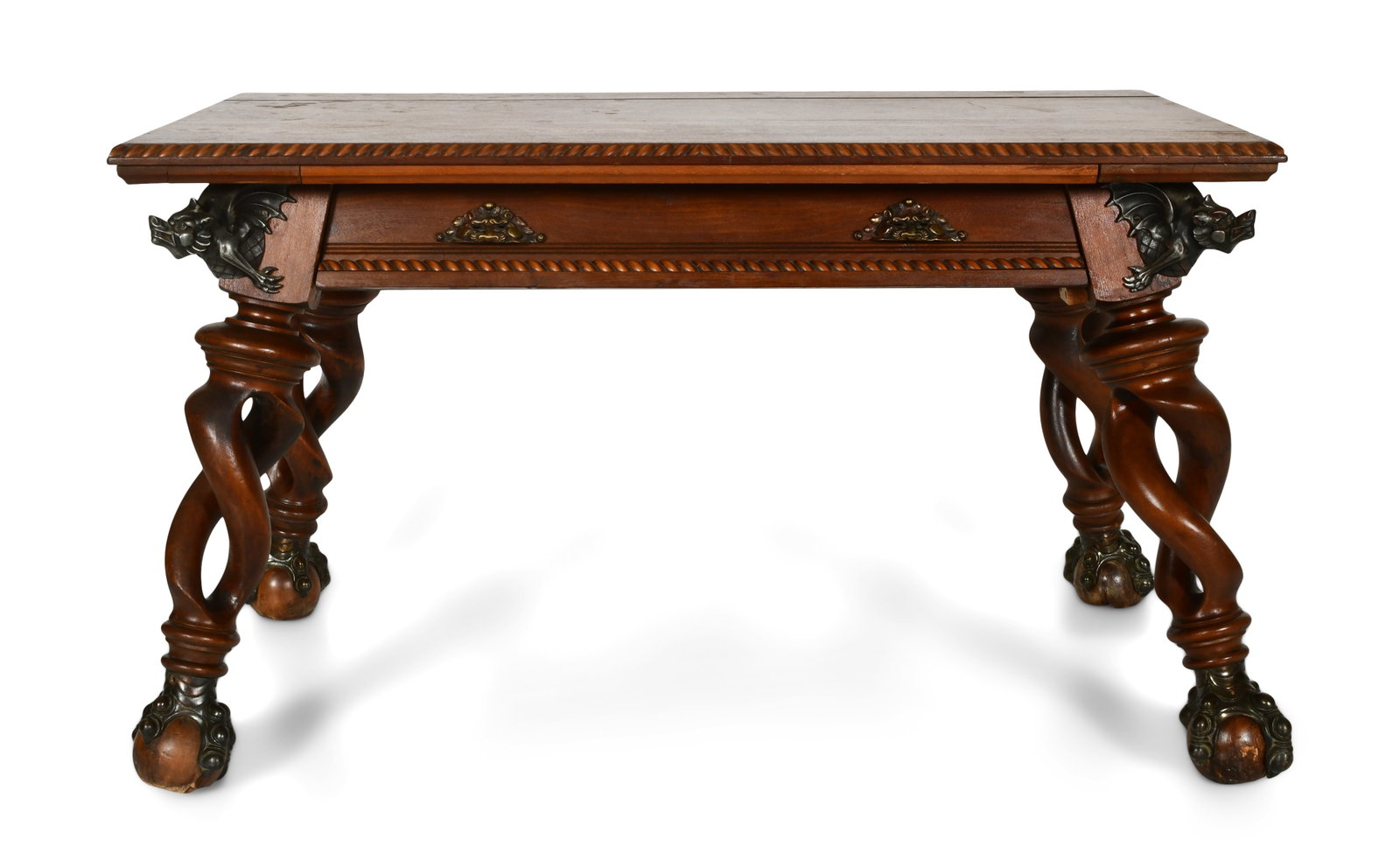 Merklen Brothers Mahogany Table with Griffins (1 of 6)