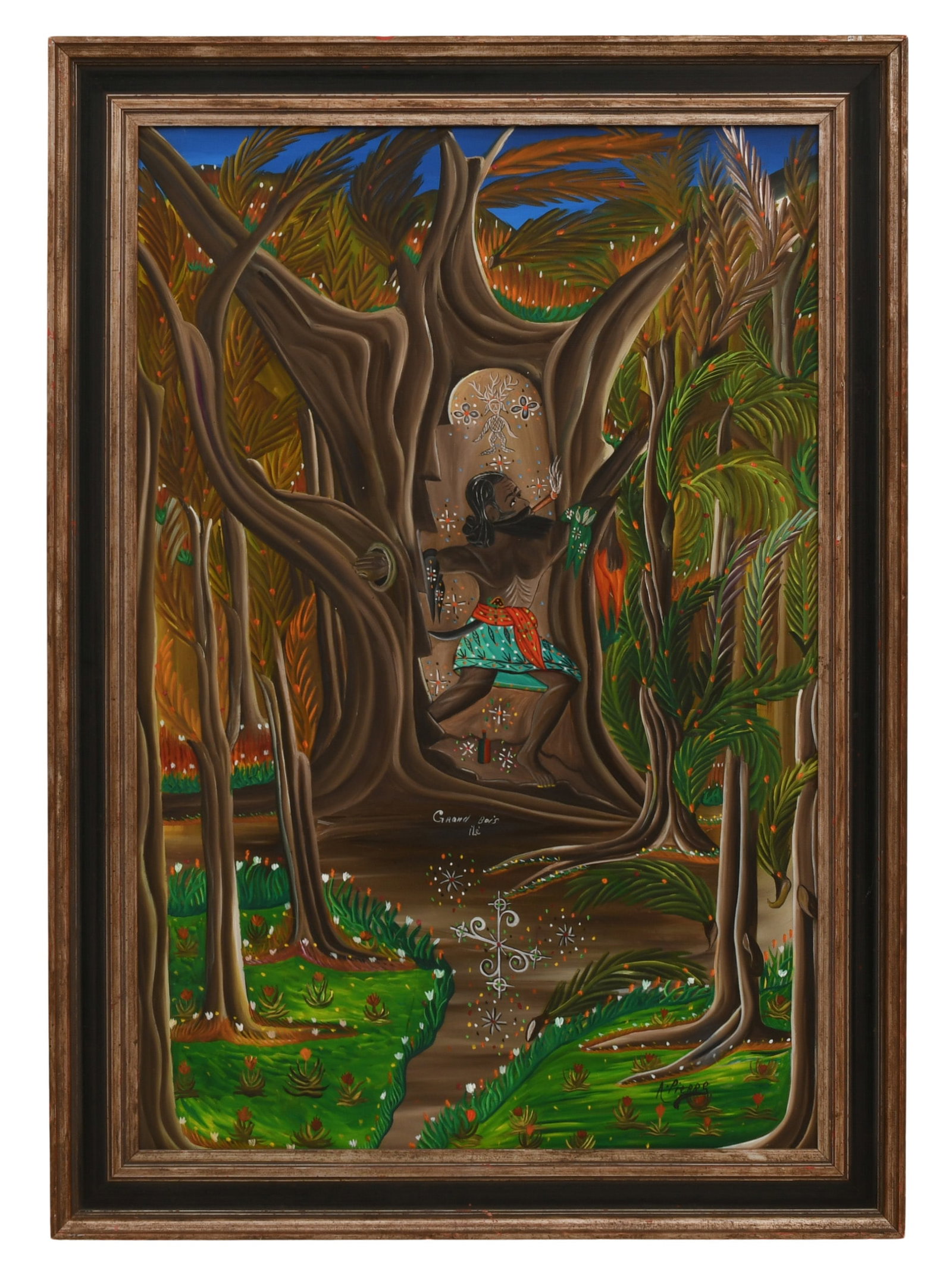 Andre Pierre (Haitian, 1916-2005), "Grand Bois" (1 of 4)