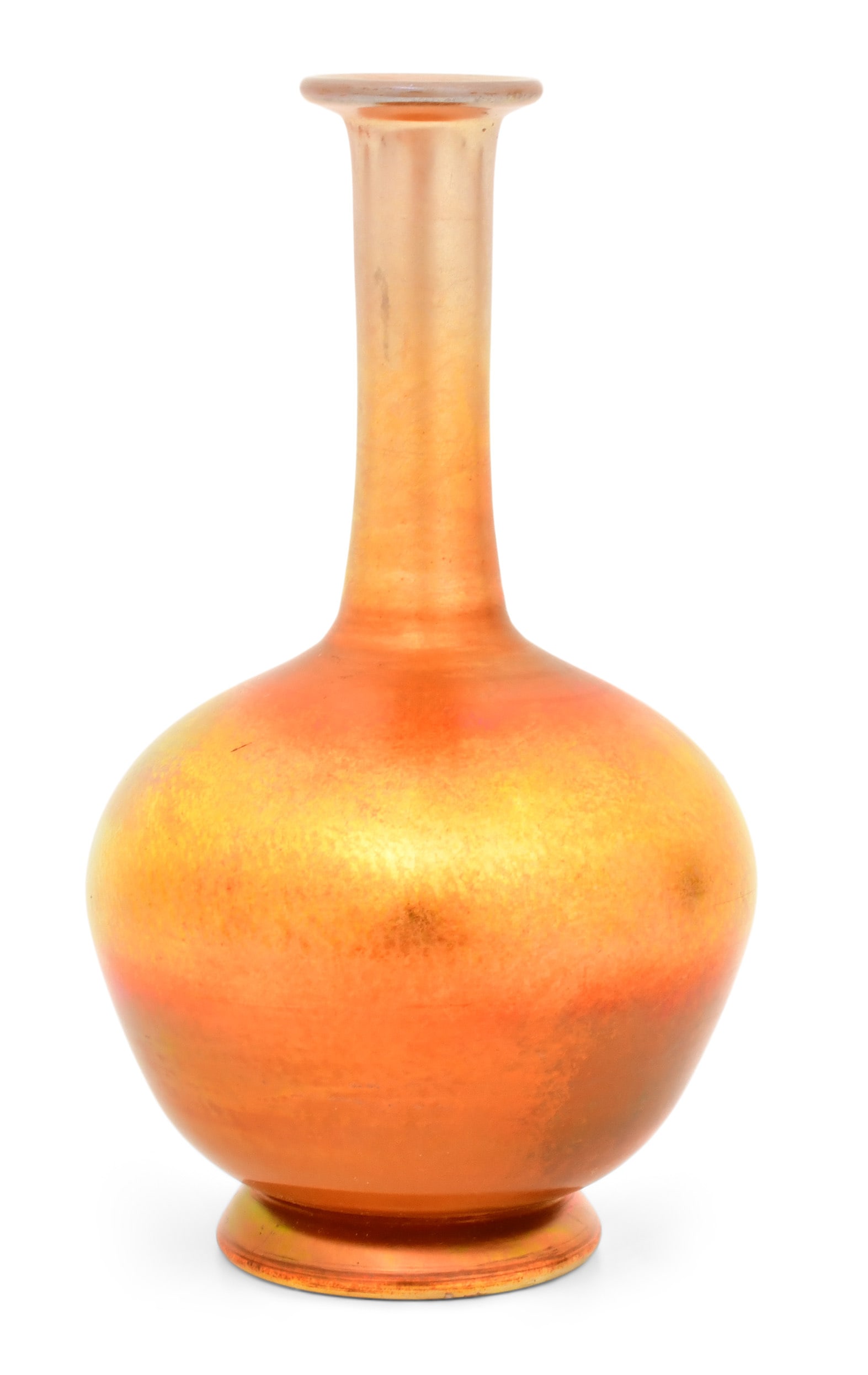 Tiffany Studios Favrile Glass Vase: Tiffany Studios Vase circa 1910 favrile glass engraved "L.C. Tiffany - Favrile" 8 x 4 1/2 inches Provenance: Private Collection, New York Other Notes: Fontaine's Auction Gallery can arrange shippin