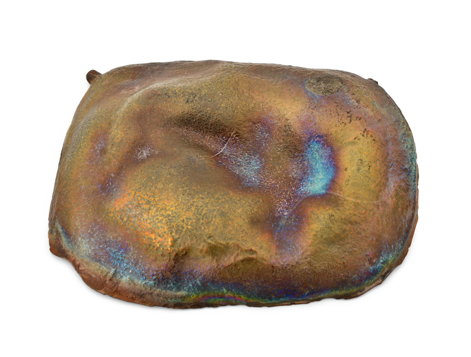 Tiffany Studios "Turtle-Back" Tile: Tiffany Studios "Turtle-Back" Tile circa 1910 favrile glass 6 x 4 1/2 inches Provenance: Private Collection, New York Other Notes: Fontaine's Auction Gallery can arrange shipping for this item (USA
