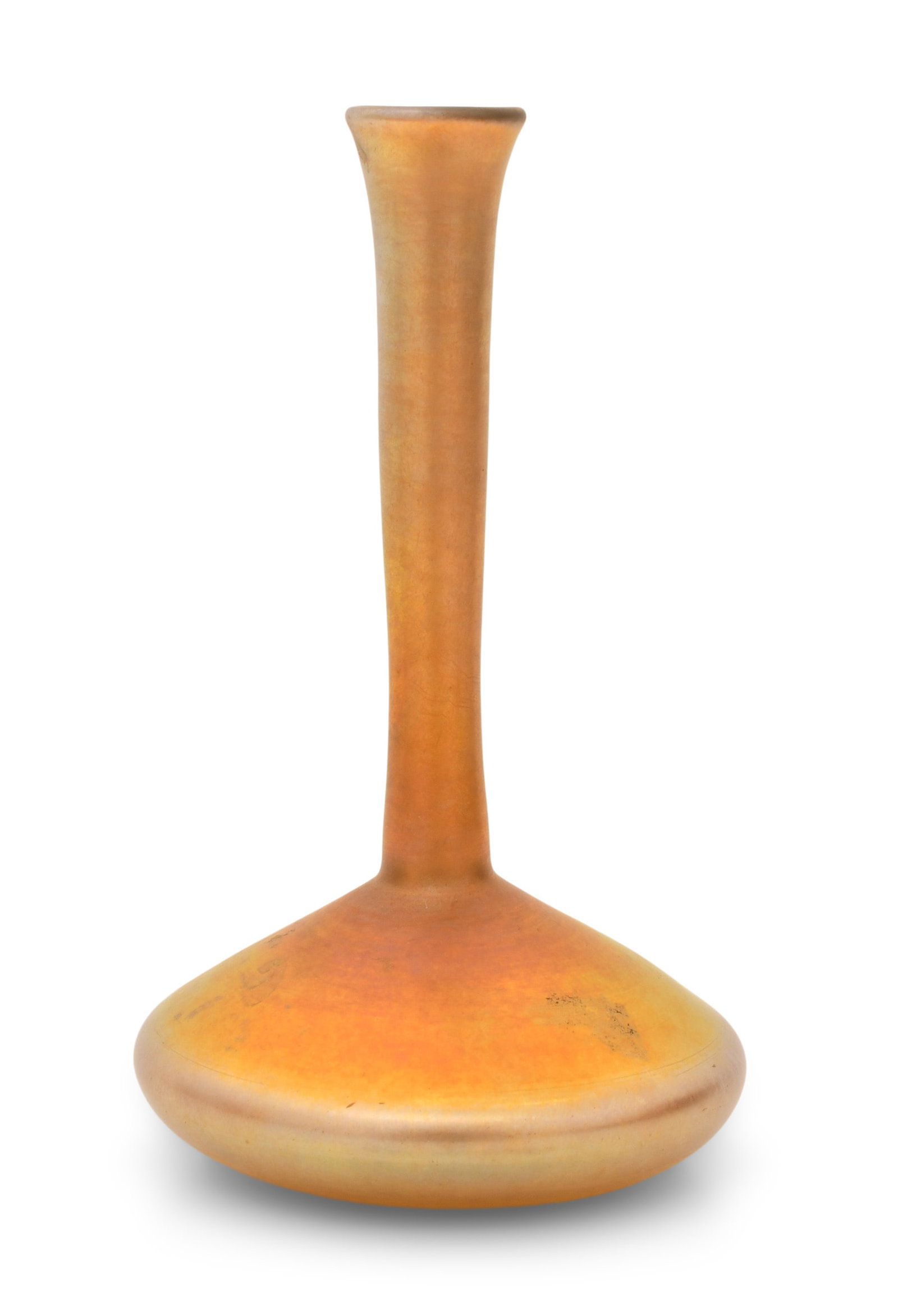 Tiffany Studios Favrile Glass Bud Vase: Tiffany Studios Bud Vase circa 1906 favrile glass engraved "L.C. Tiffany Inc., Favrile, 1029 - 5002M" 6 1/2 x 3 1/2 inches Provenance: Private Collection, New York Other Notes: Fontaine's Auction G