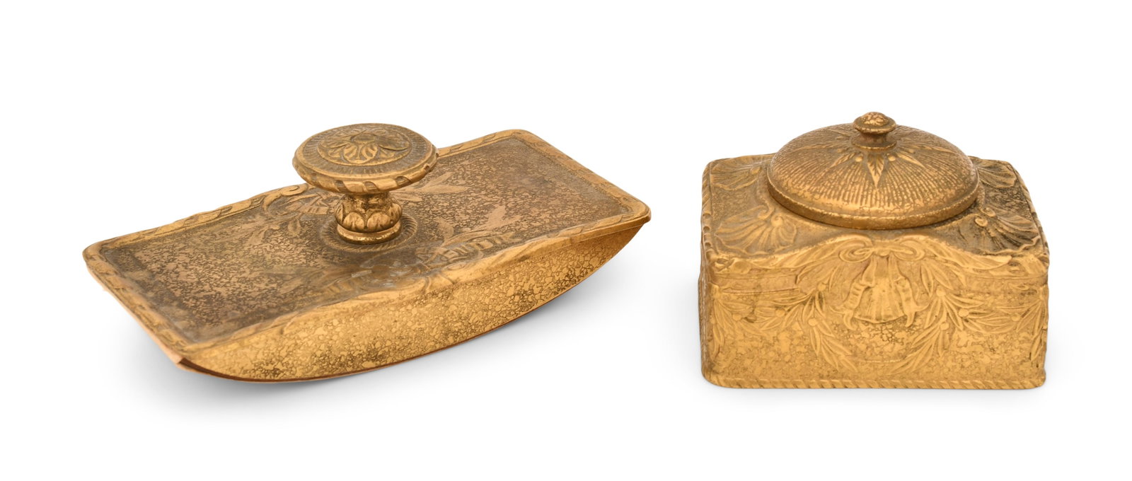 Tiffany Studios "Louix XVI" Inkwell & Rocker Blotter (1 of 5)