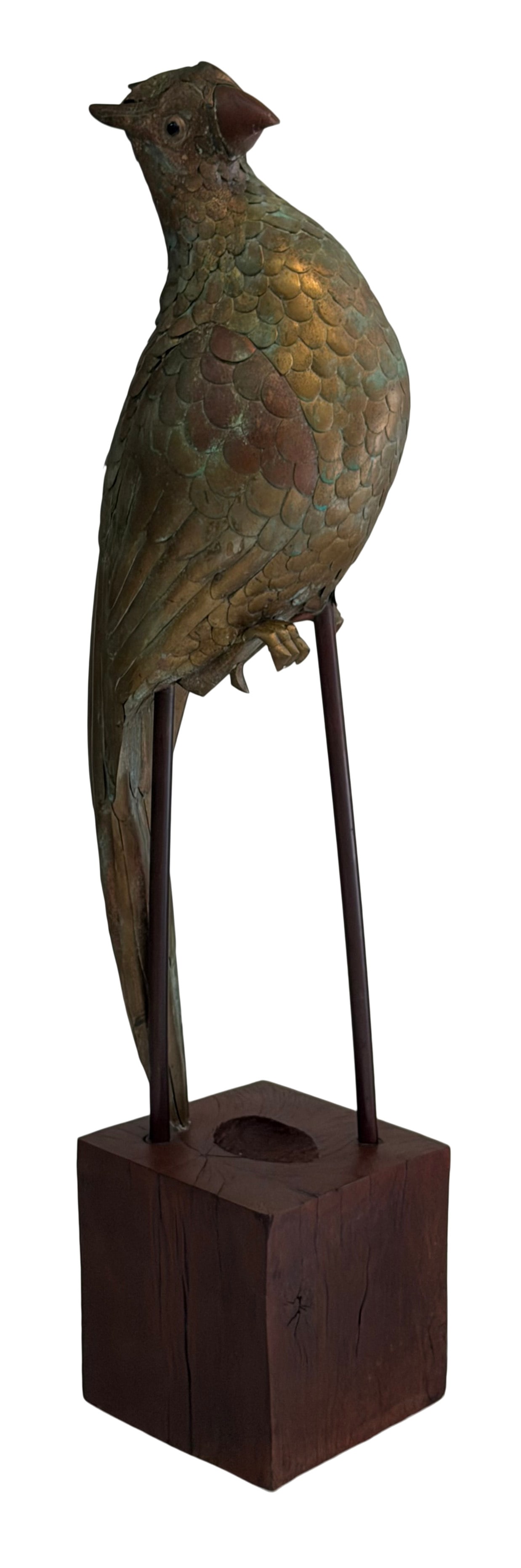 Sergio Bustamante Brass Bird on Stand (1 of 6)