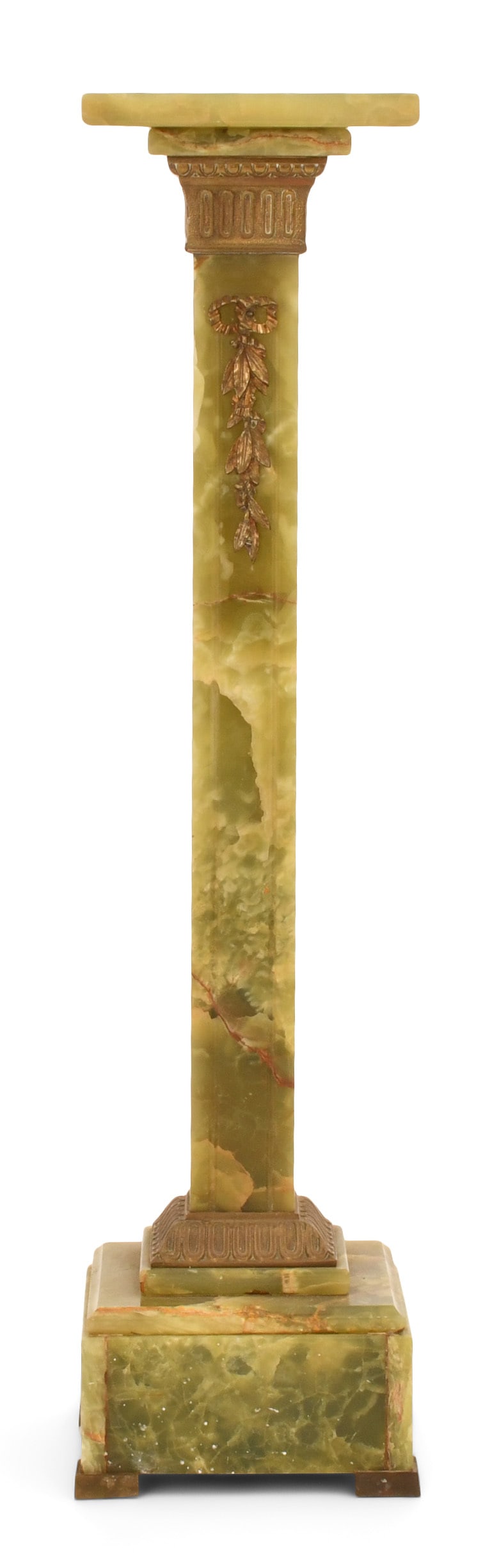 French Bronze-Mounted Onyx Pedestal (1 of 5)