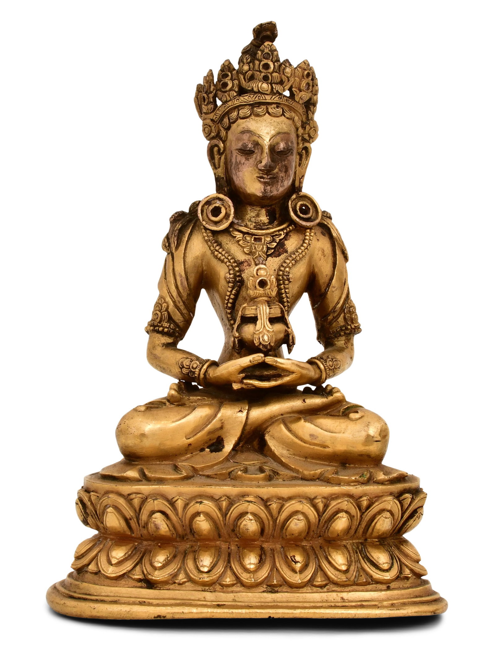 Qing Dynasty Gilt Bronze Figure of Buddha (1 of 6)