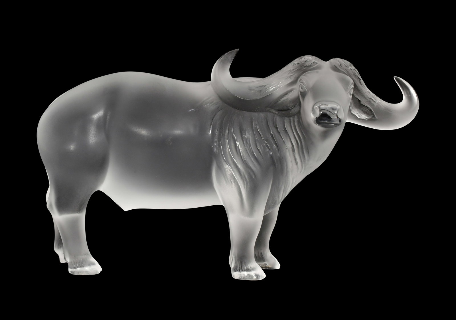 Lalique Frosted Crystal Water Buffalo (1 of 8)