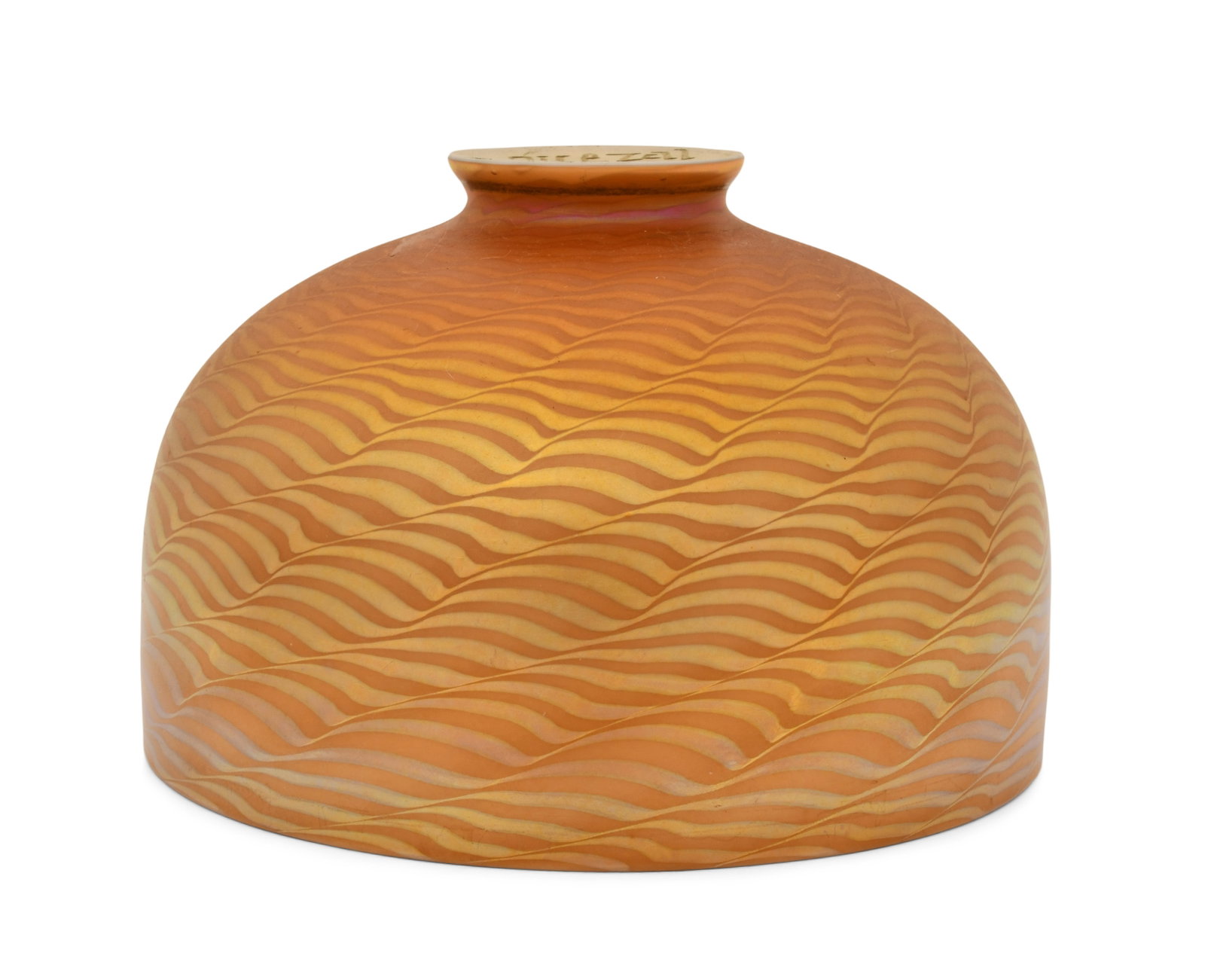 Quezal Art Glass Decorated Desk Lamp Shade (1 of 4)