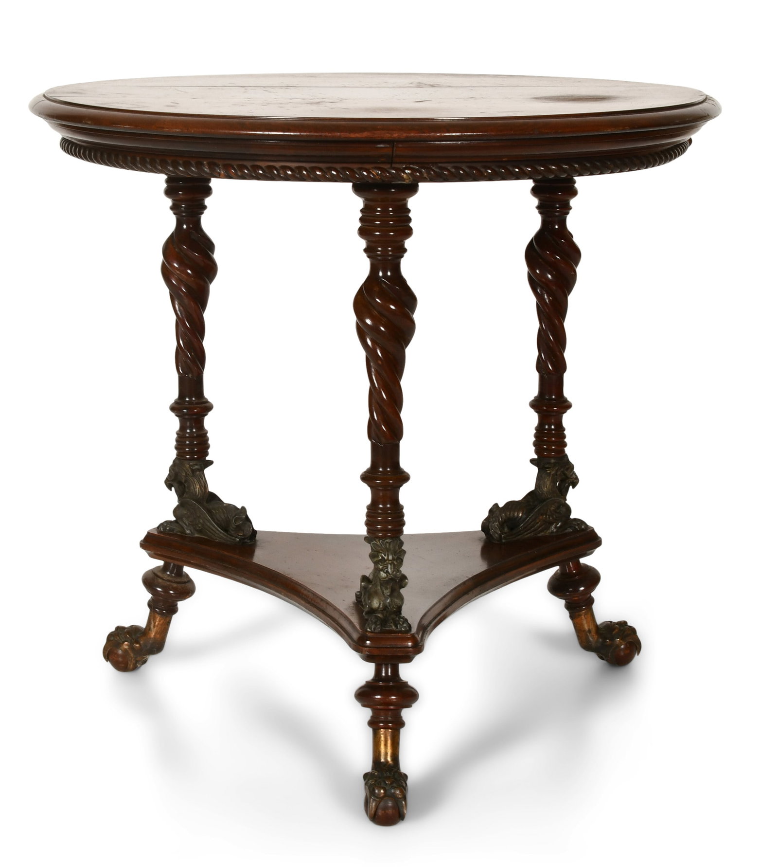 Merklen Brothers Mahogany Round Table (1 of 5)
