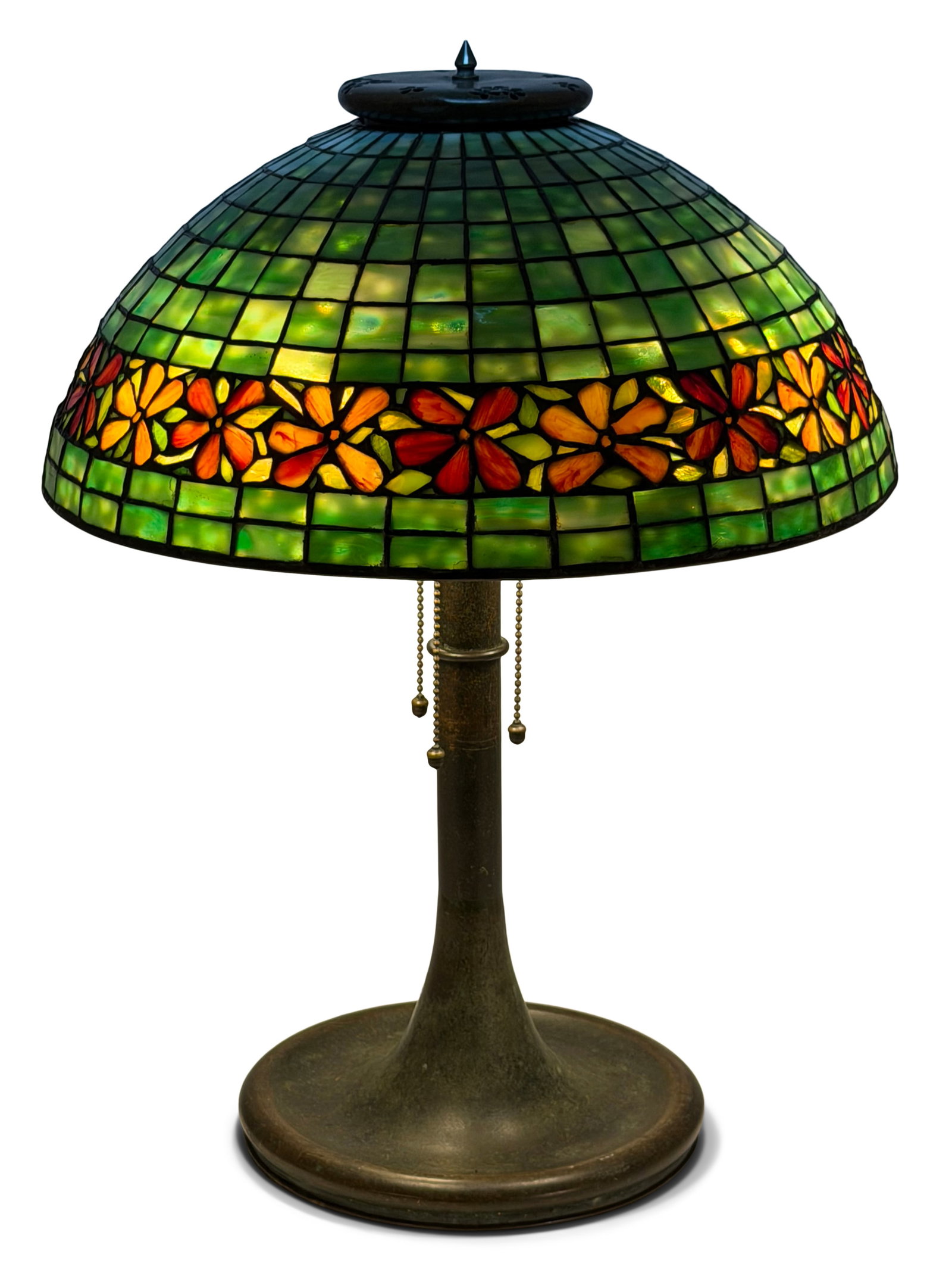 Unique Art Glass & Metal Co. Floral Table Lamp (1 of 5)