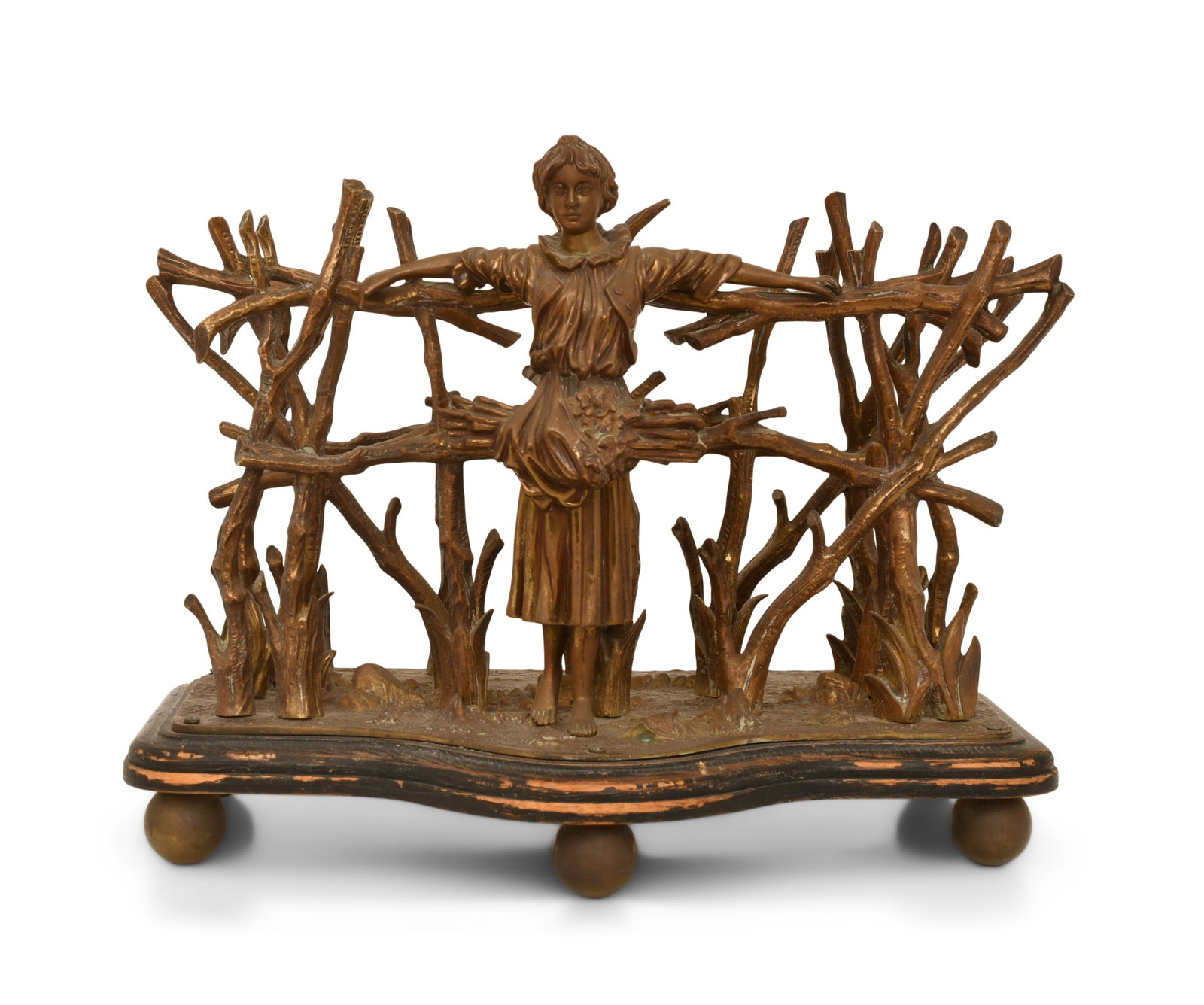 French Bronze Figural Letter Holder (1 of 6)