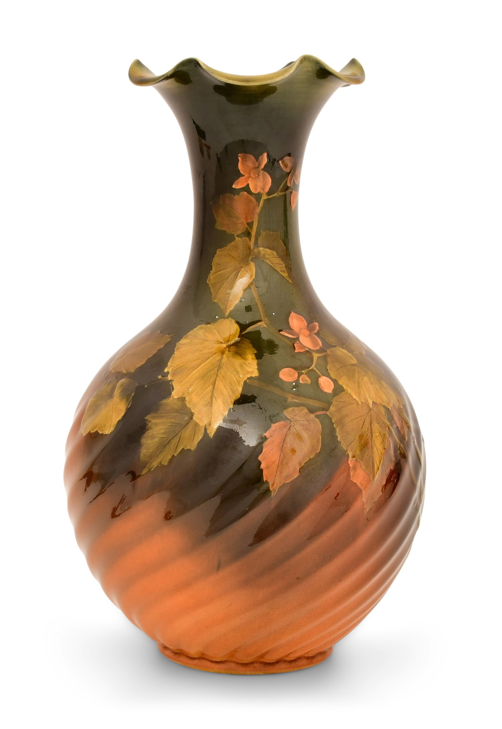 Rookwood Pottery Standard Glaze Floral Vase, Decorated by Matthew A. Daly (1 of 5)